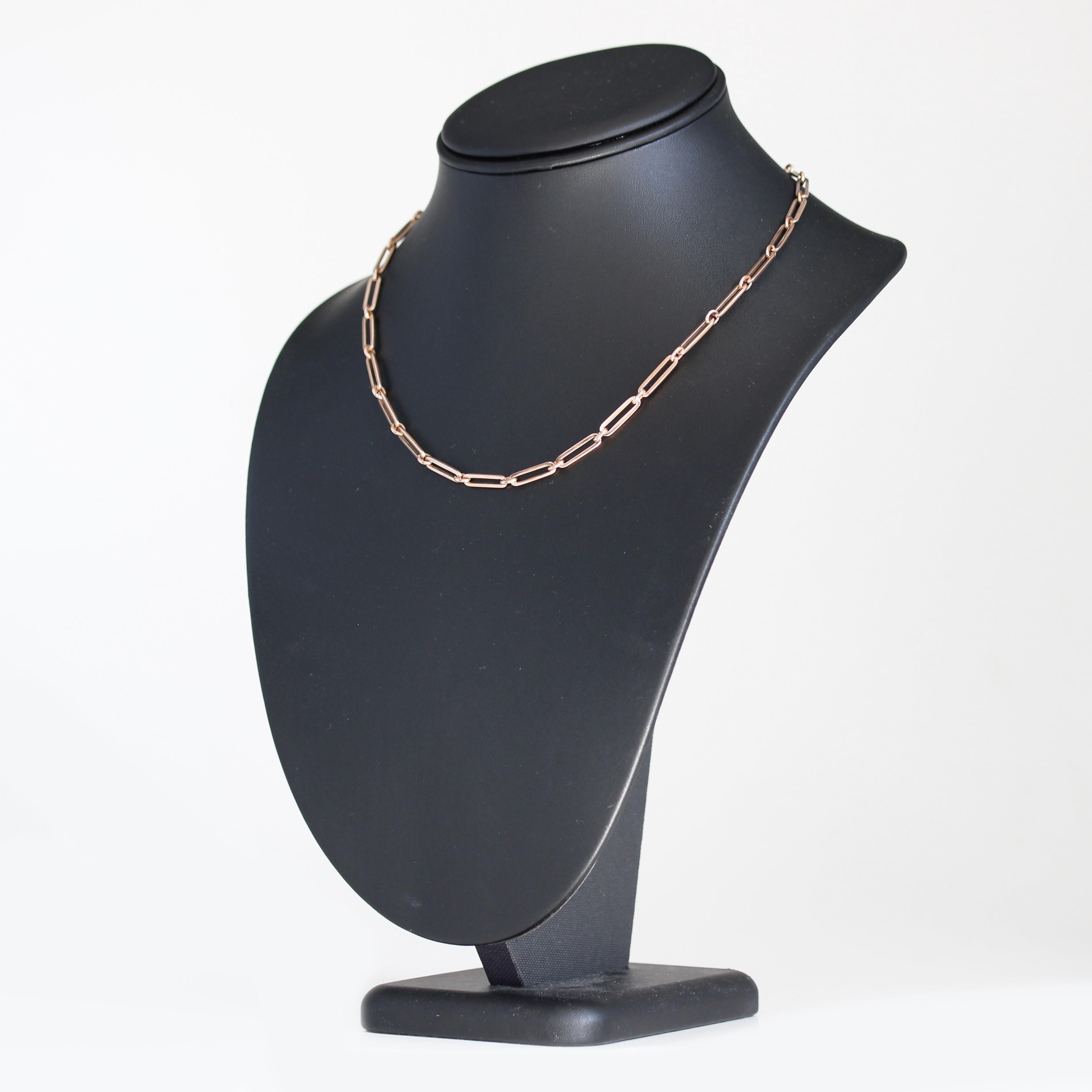 Collar gargantilla con cadena de reloj de oro rosa de 18 quilates del siglo XX en venta 5