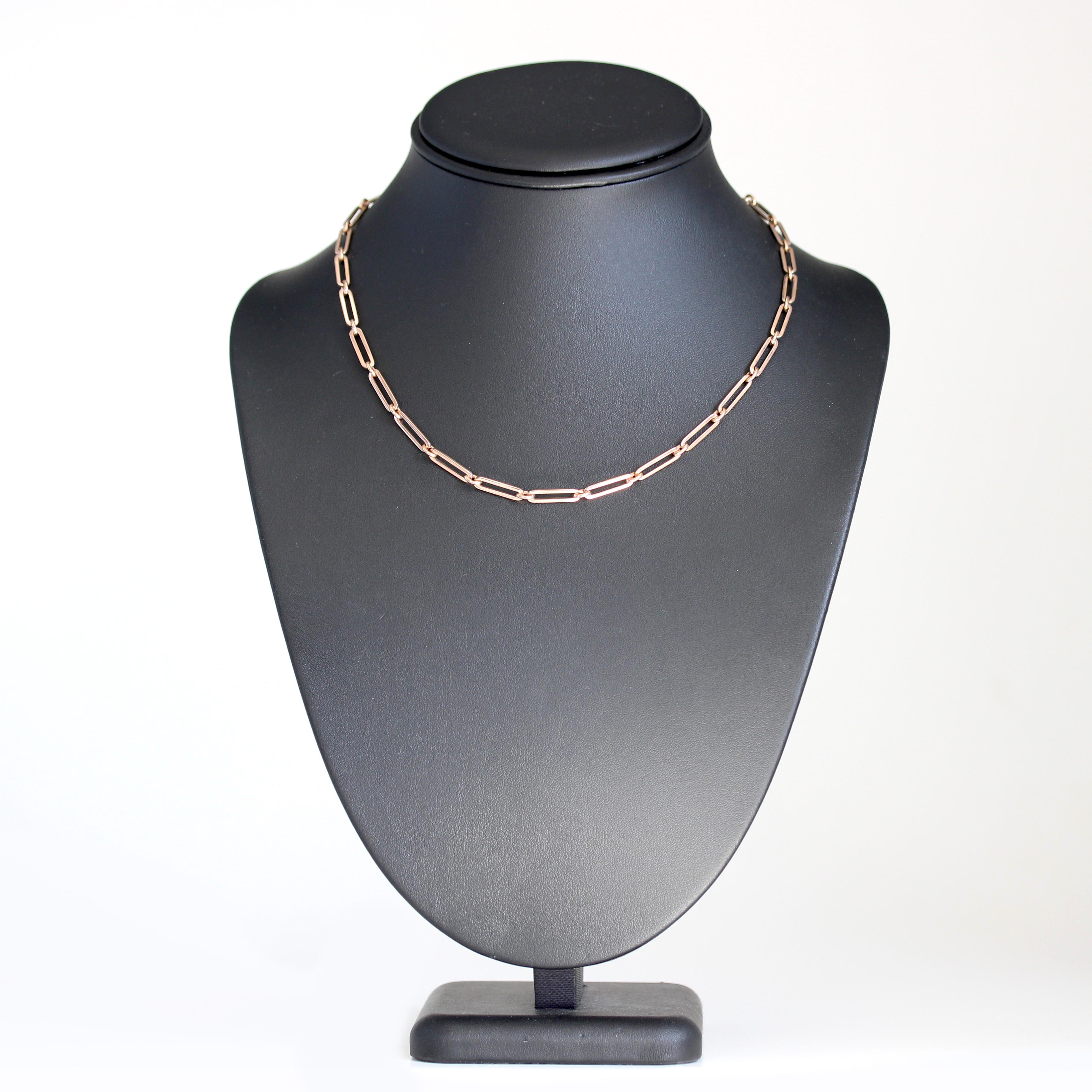 Collar gargantilla con cadena de reloj de oro rosa de 18 quilates del siglo XX en venta 6