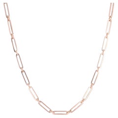 Chaîne collier ras du cou en or rose 18 carats du 20ème siècle