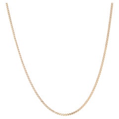 Collana a catena con doppia maglia Jaseron in oro giallo 18 carati del XX secolo