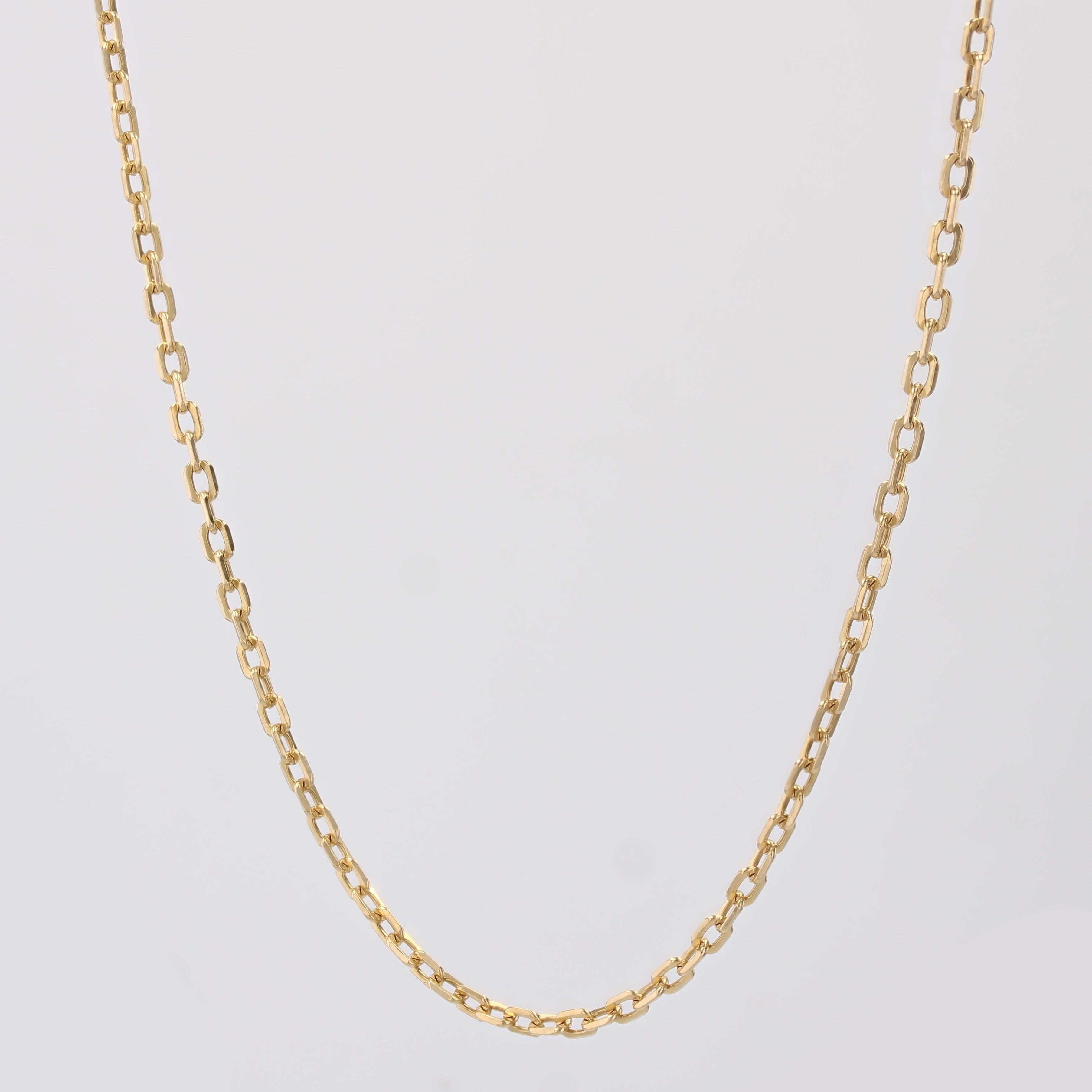 Women's 20th Century 18 Karat Yellow Gold Filed Convict Mesh Chain For Sale