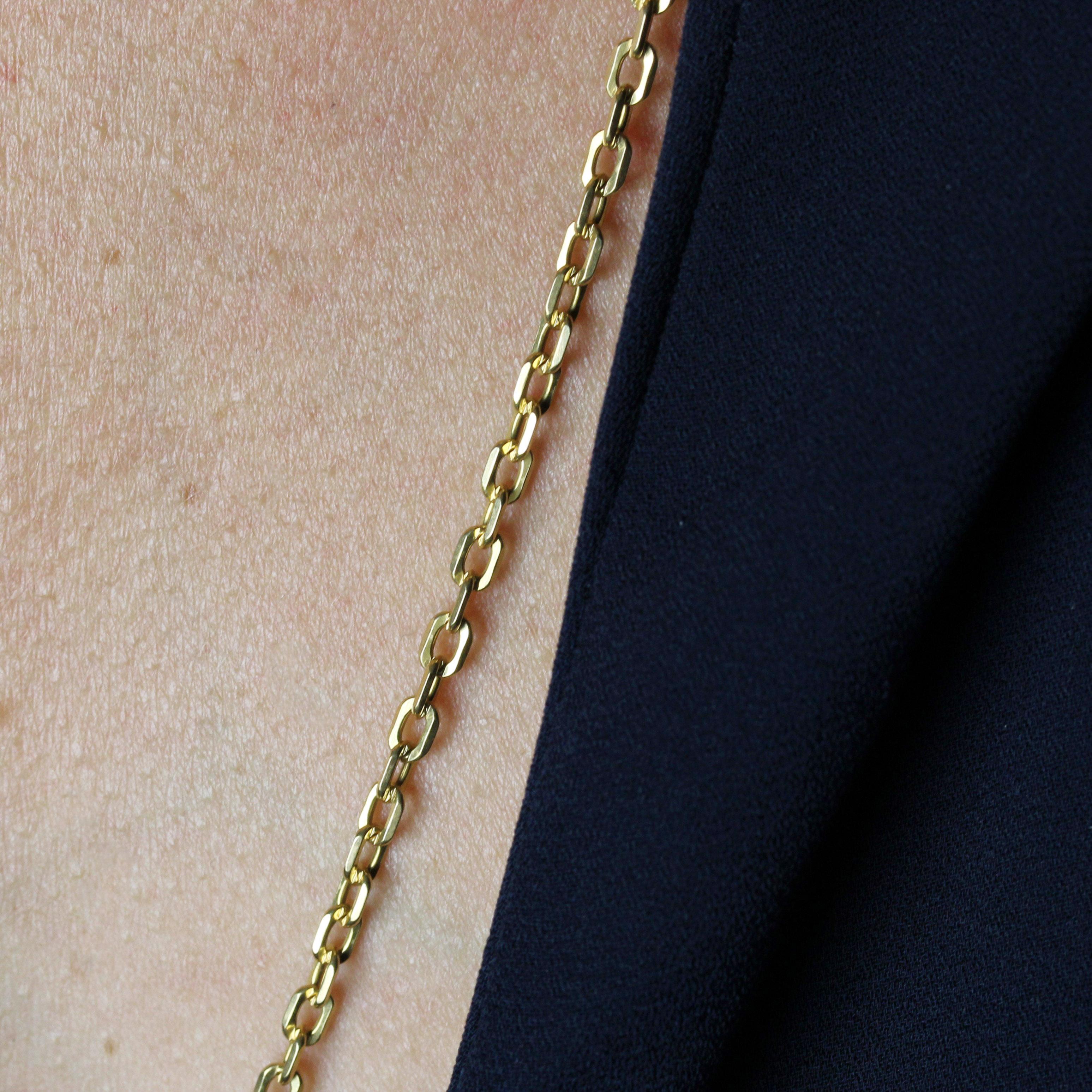 20th Century 18 Karat Yellow Gold Filed Convict Mesh Chain For Sale 1