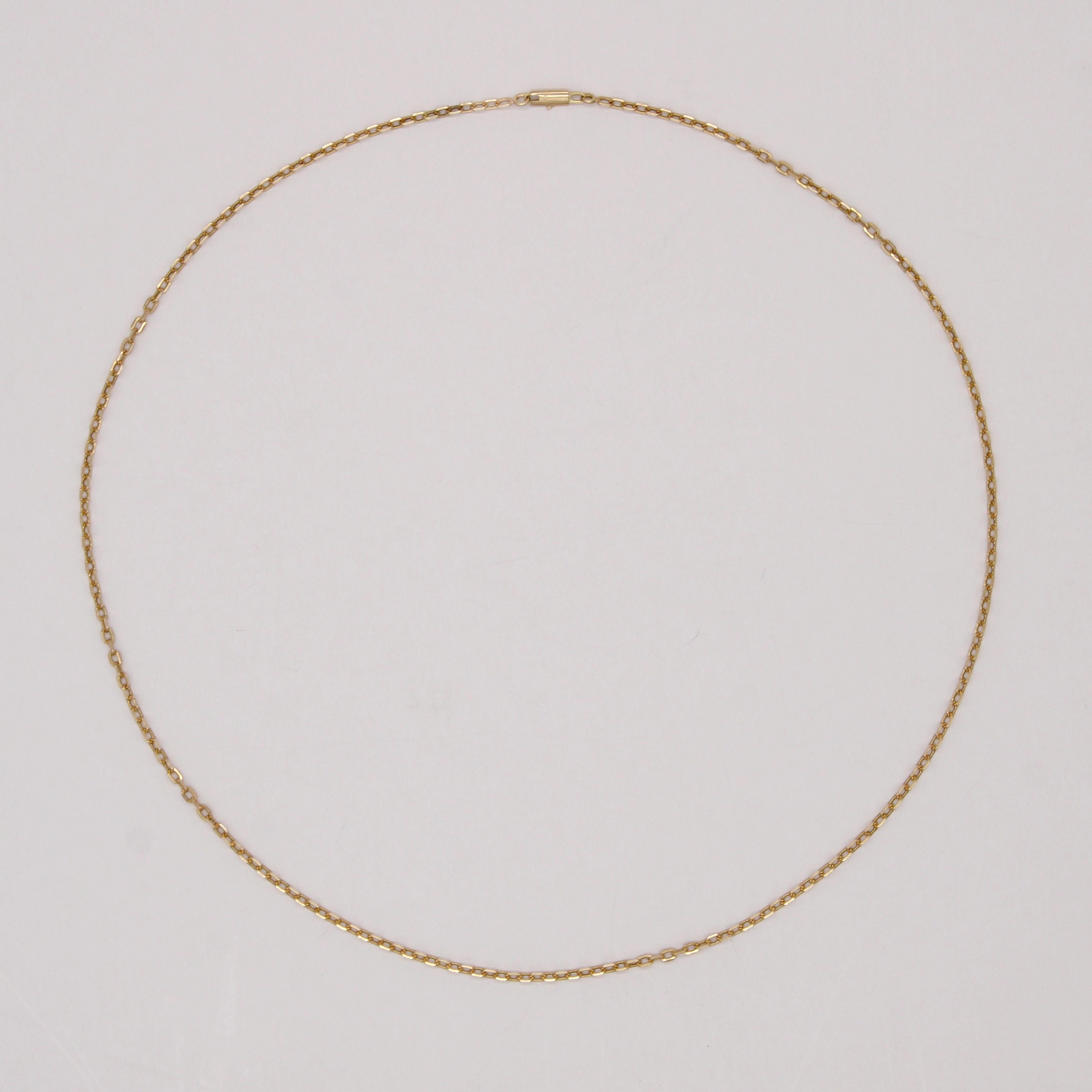 20th Century 18 Karat Yellow Gold Filed Convict Mesh Chain For Sale 2
