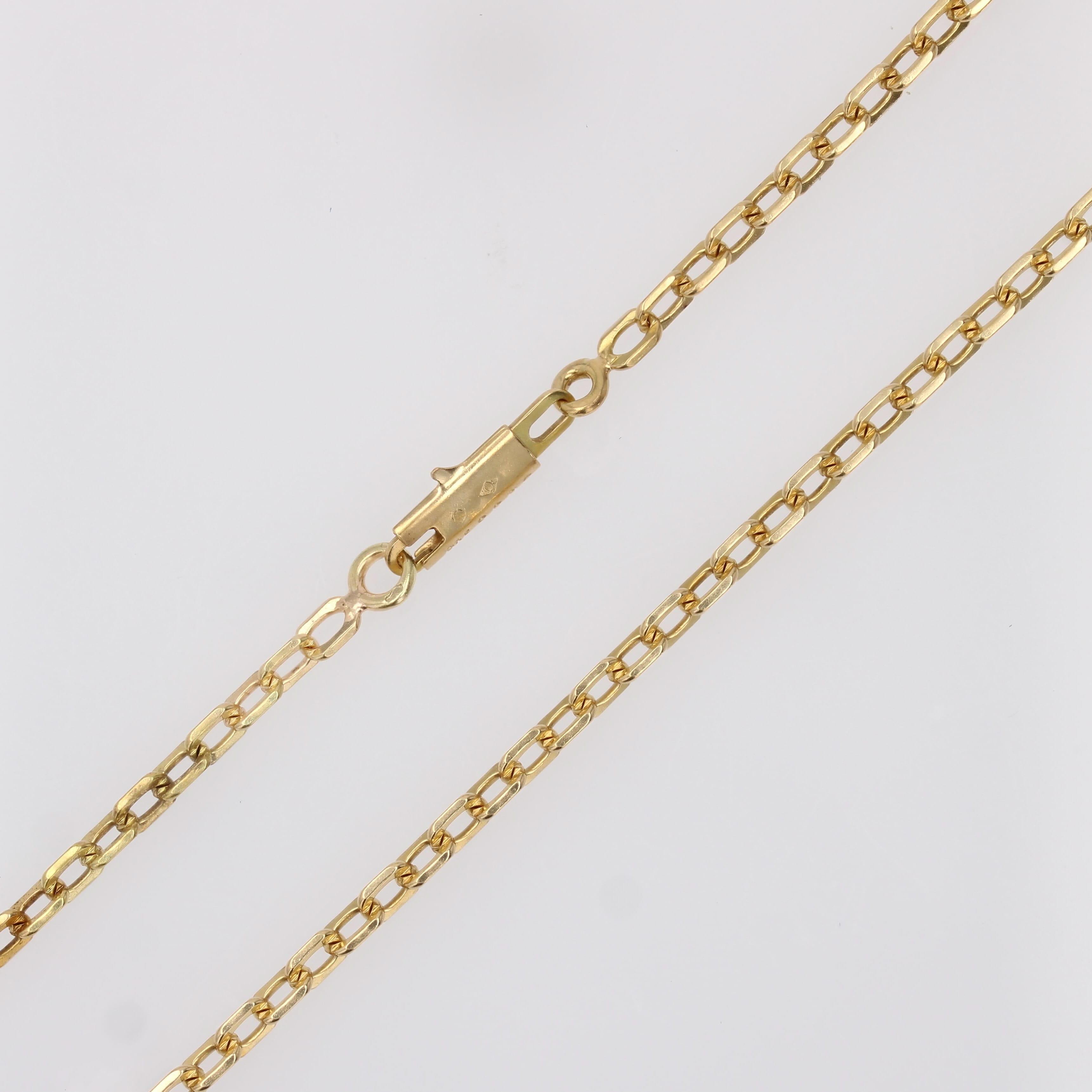 20th Century 18 Karat Yellow Gold Filed Convict Mesh Chain For Sale 3