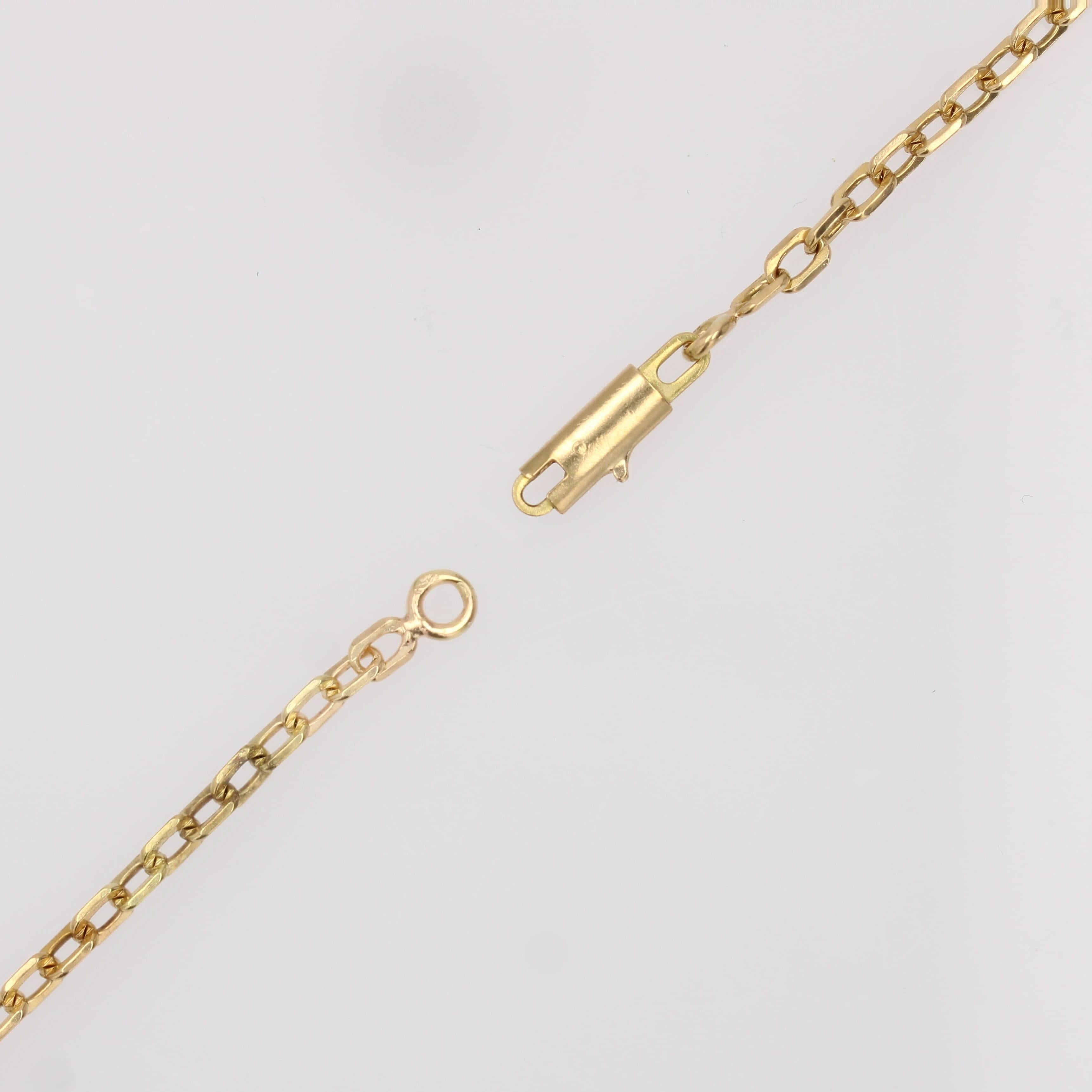 20th Century 18 Karat Yellow Gold Filed Convict Mesh Chain For Sale 4