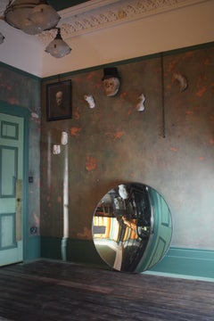 20th Century 1918 Huge Parabolic Concave Mirror Lighthouse Mirror Optical Lens