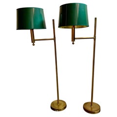 Schwedische Stehlampen aus Messing von Bergboms, 20. Jahrhundert, 1970, Paar