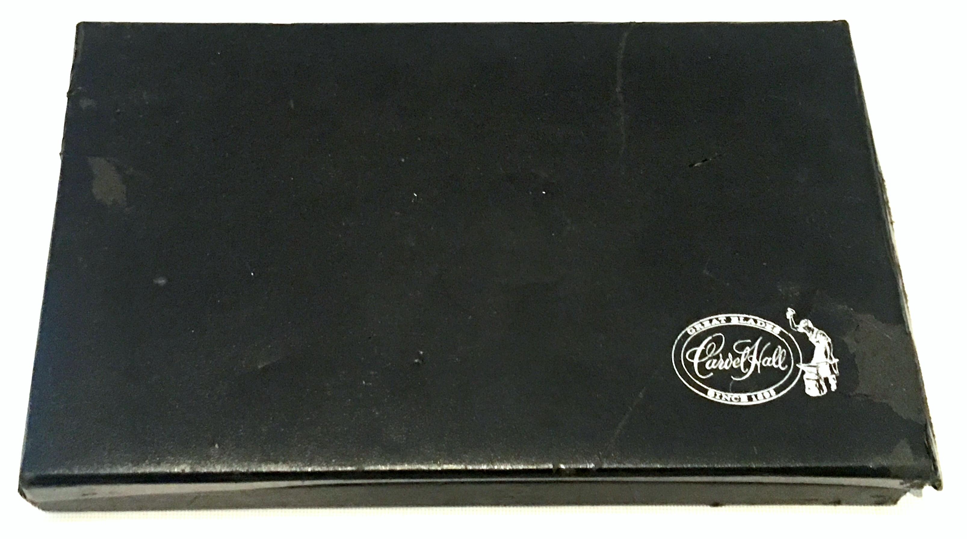 20th Century 23-K Gold Steak Knife Boxed Set of Eight Pieces by, Carvel Hall 2