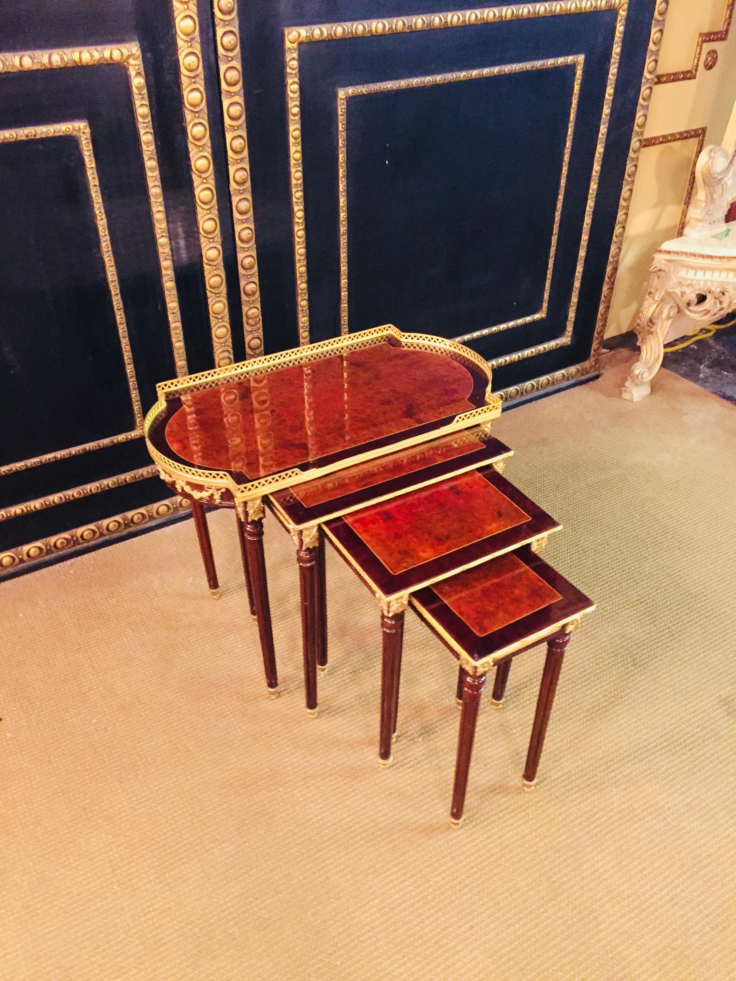 20th Century 4 in 1 Tables in Style of Louis Seize XVI 3