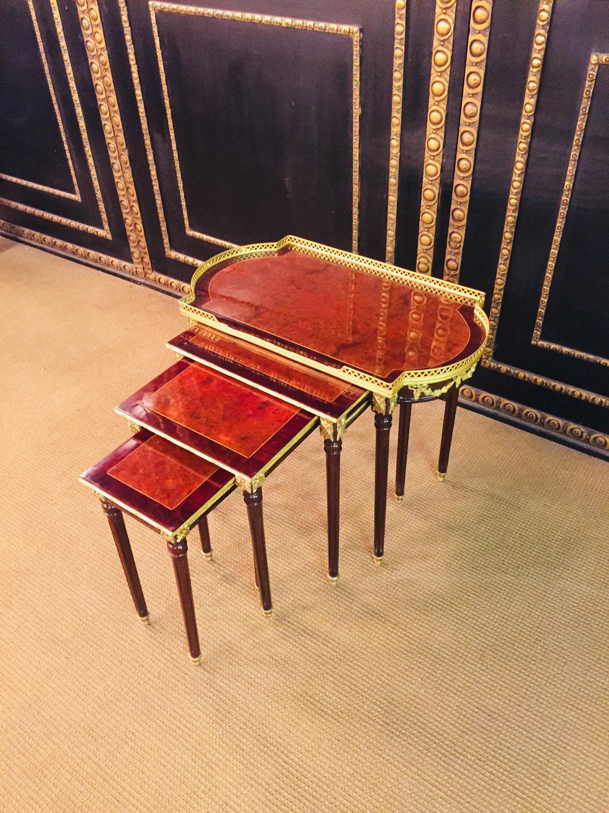 20th Century 4 in 1 Tables in Style of Louis Seize XVI 4