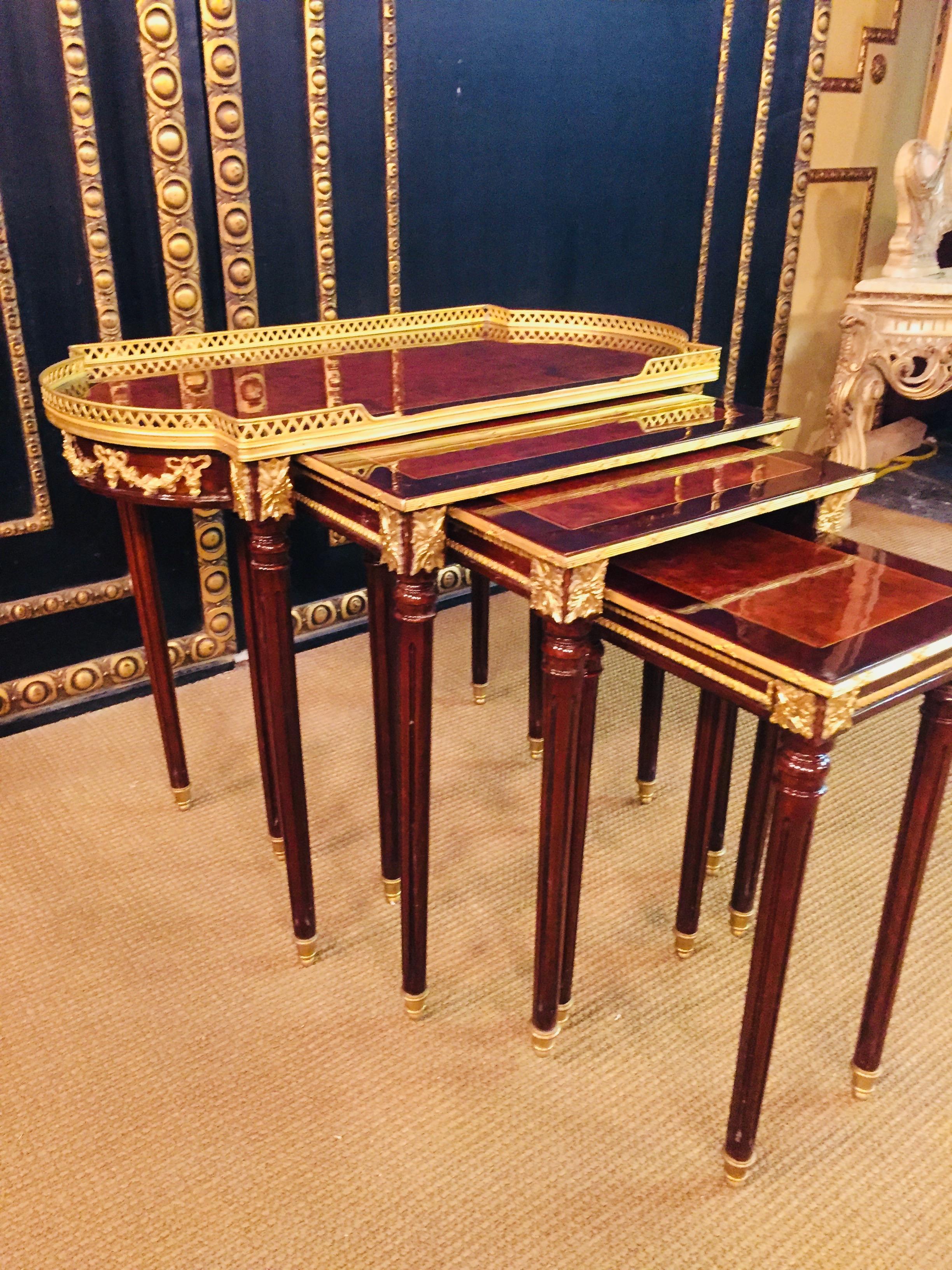 20th Century 4 in 1 Tables in Style of Louis Seize XVI 8