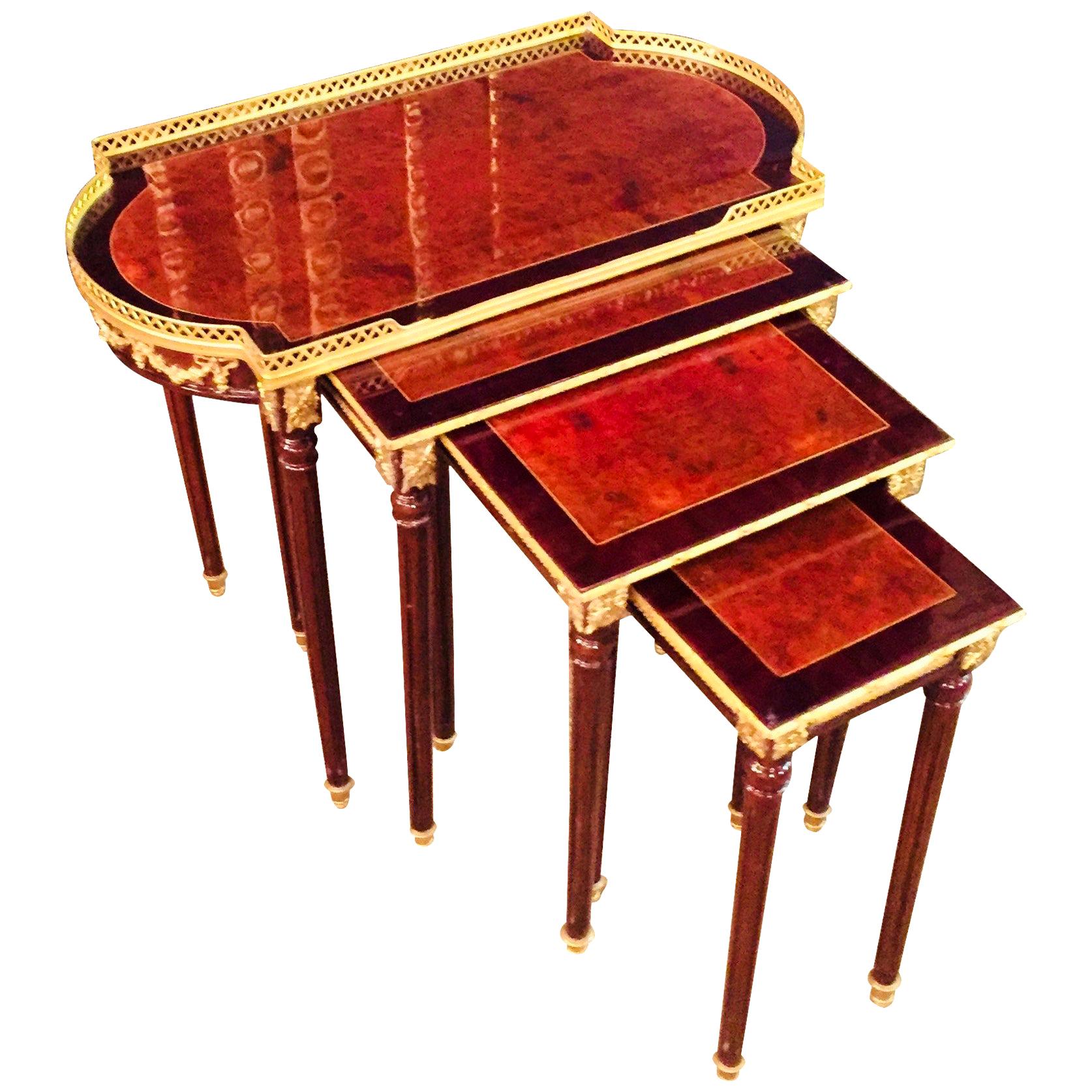 20th Century 4 in 1 Tables in Style of Louis Seize XVI