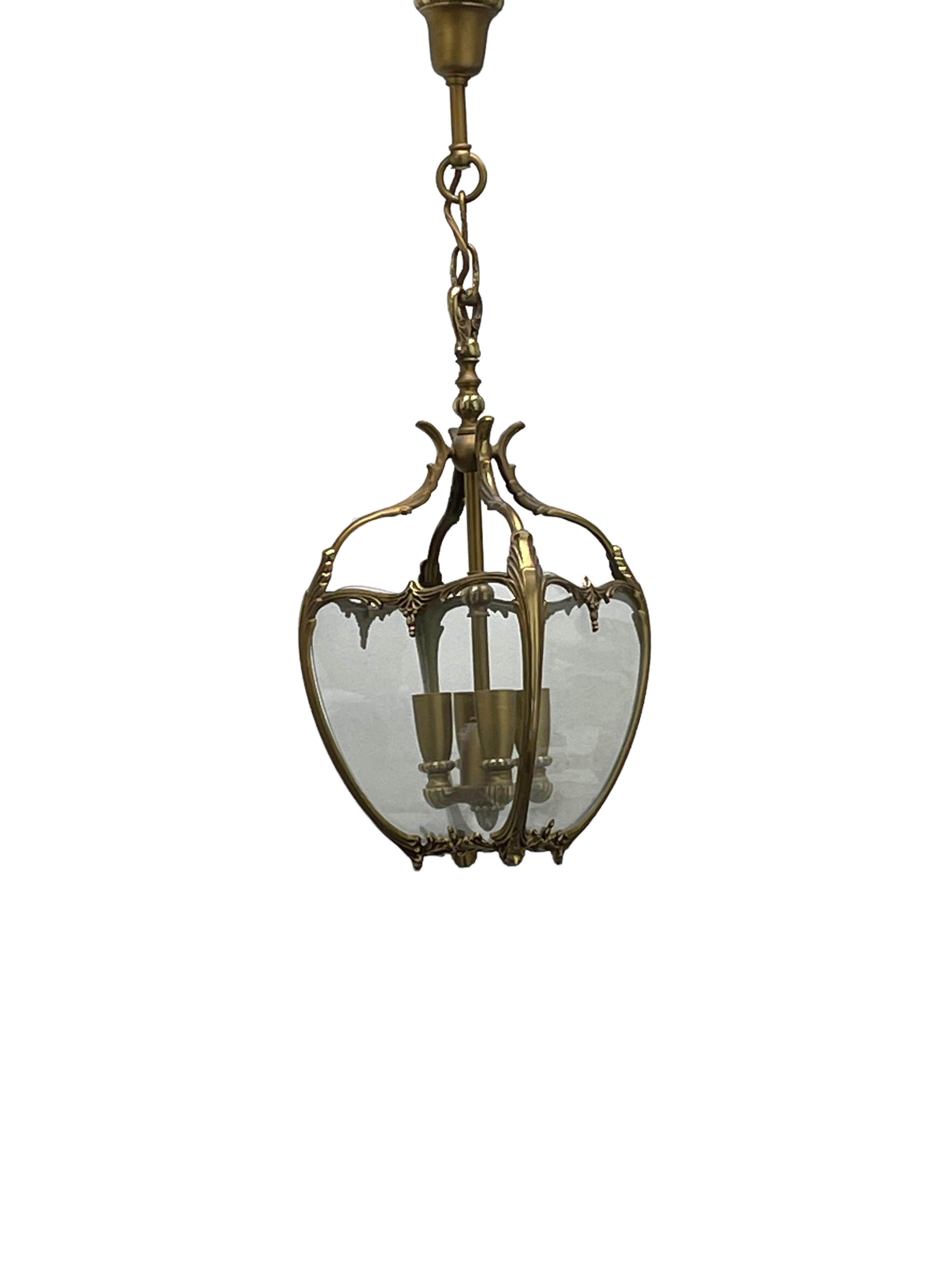 Hollywood Regency 20th Century 4-Light Hanging Lantern Light, German, 1960s For Sale