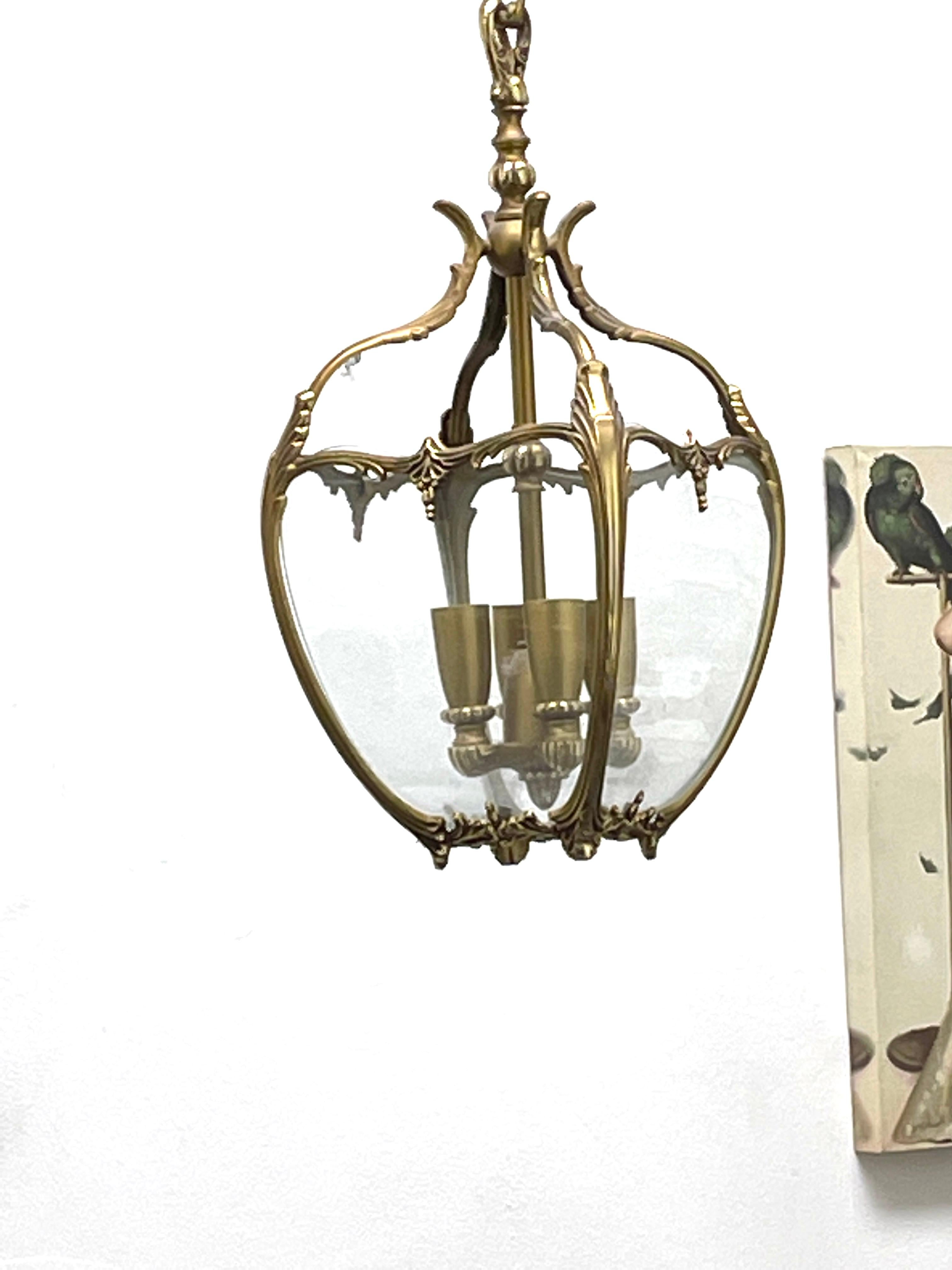 20th Century 4-Light Hanging Lantern Light, German, 1960s For Sale 2