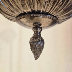 20th Century 6 lights Lotus Lantern in oxidated nickel finish