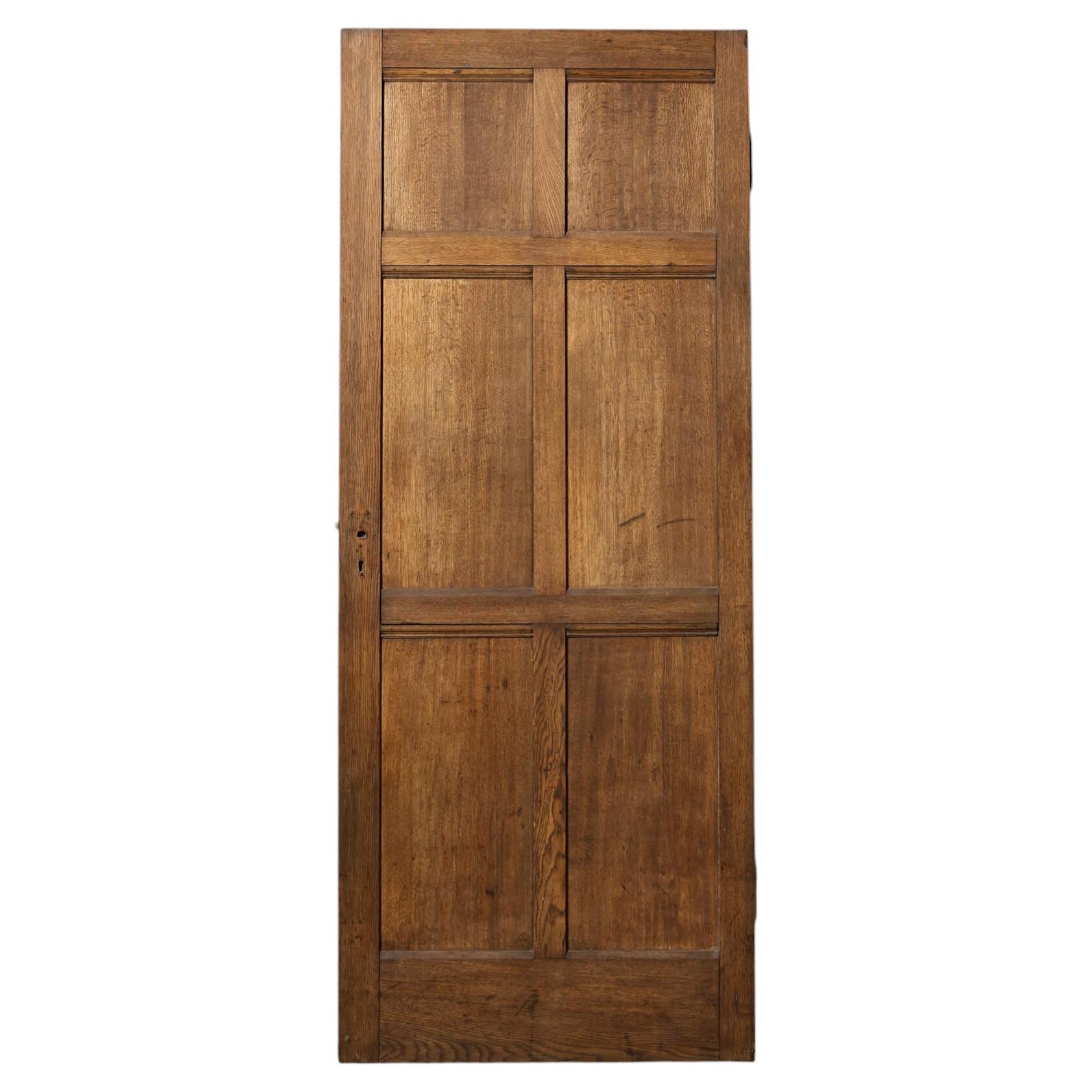 20th Century 6-Panel Oak Internal Door