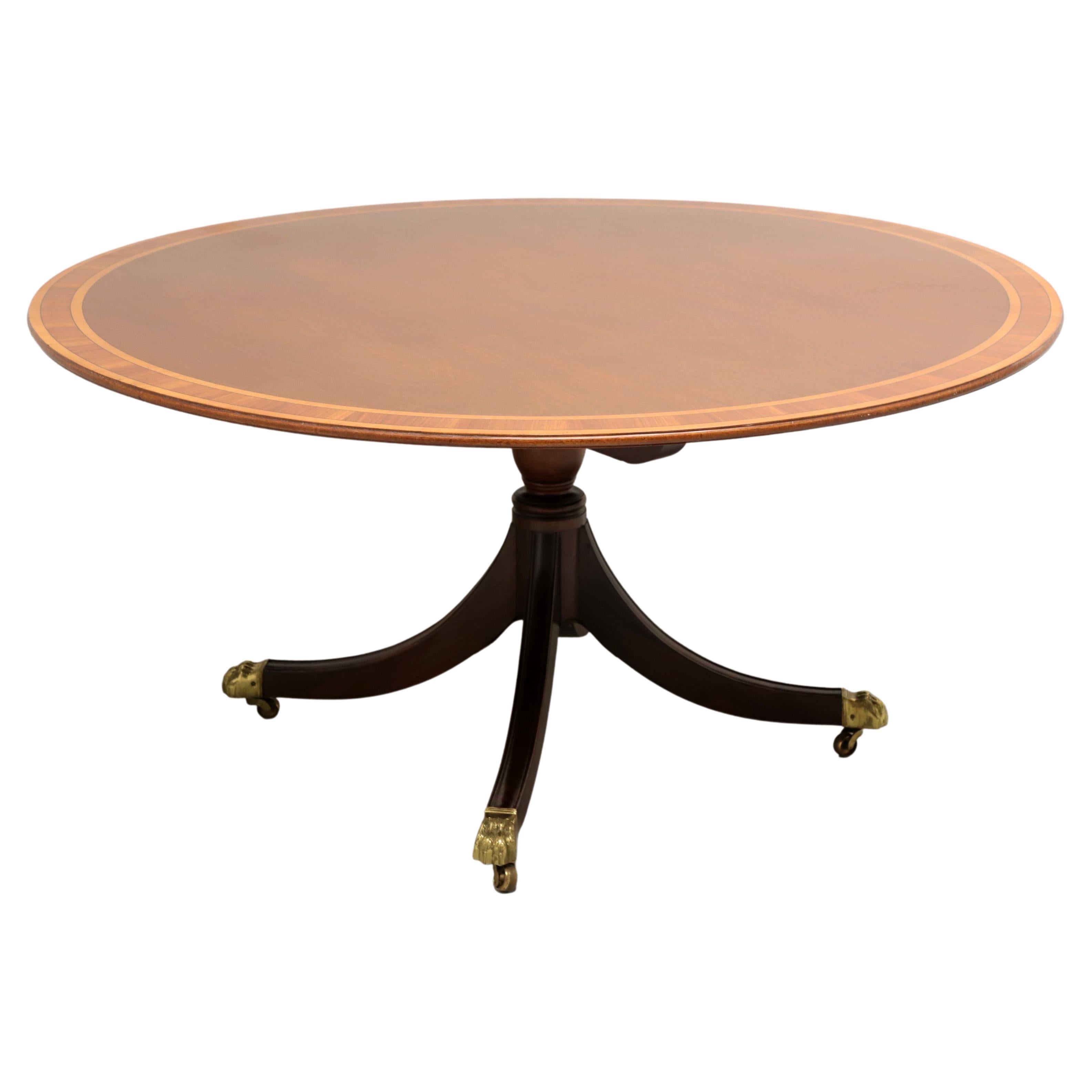 A Regency Round Mahogany Inlaid Tilt Top Table at 1stDibs