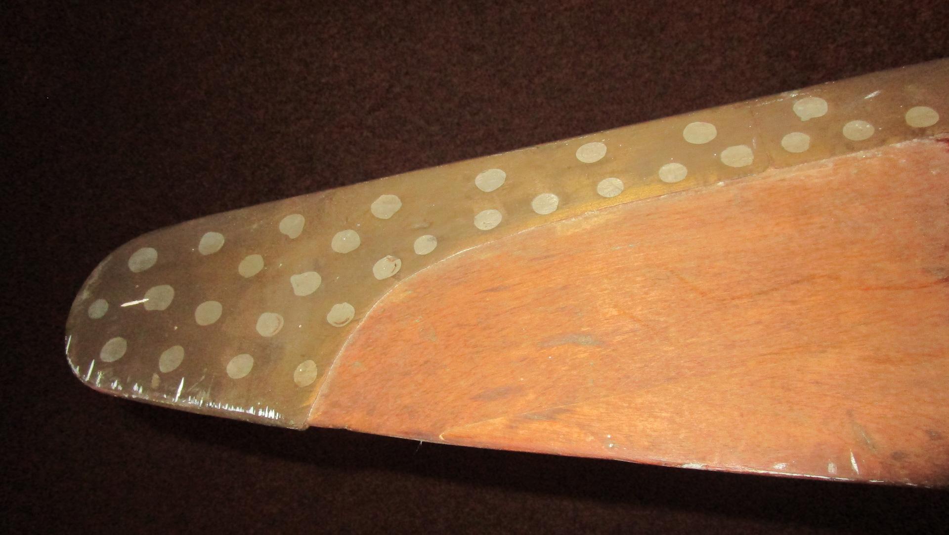 Mid-20th Century 20th Century English Hadley Page Solid Mahogany Airplane Propeller HP220