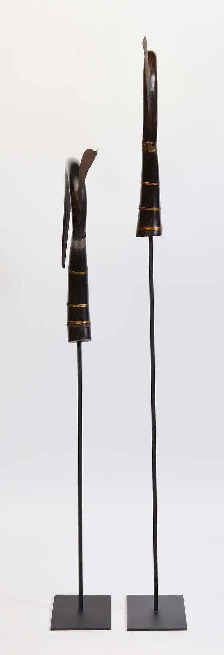 20th Century, A Pair of Cambodia Rice Cutters For Sale 4