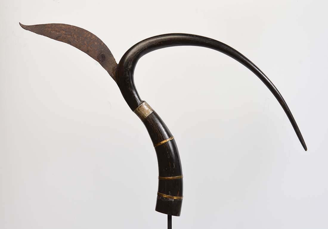 Hand-Crafted 20th Century, A Pair of Cambodia Rice Cutters For Sale