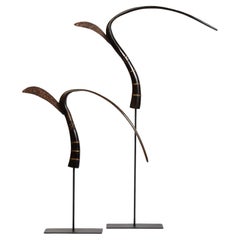 Used 20th Century, A Pair of Cambodia Rice Cutters with Stand