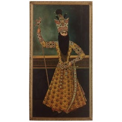 Used 20th Century, a Qajar Portrait Depicting Fath-Ali Shah