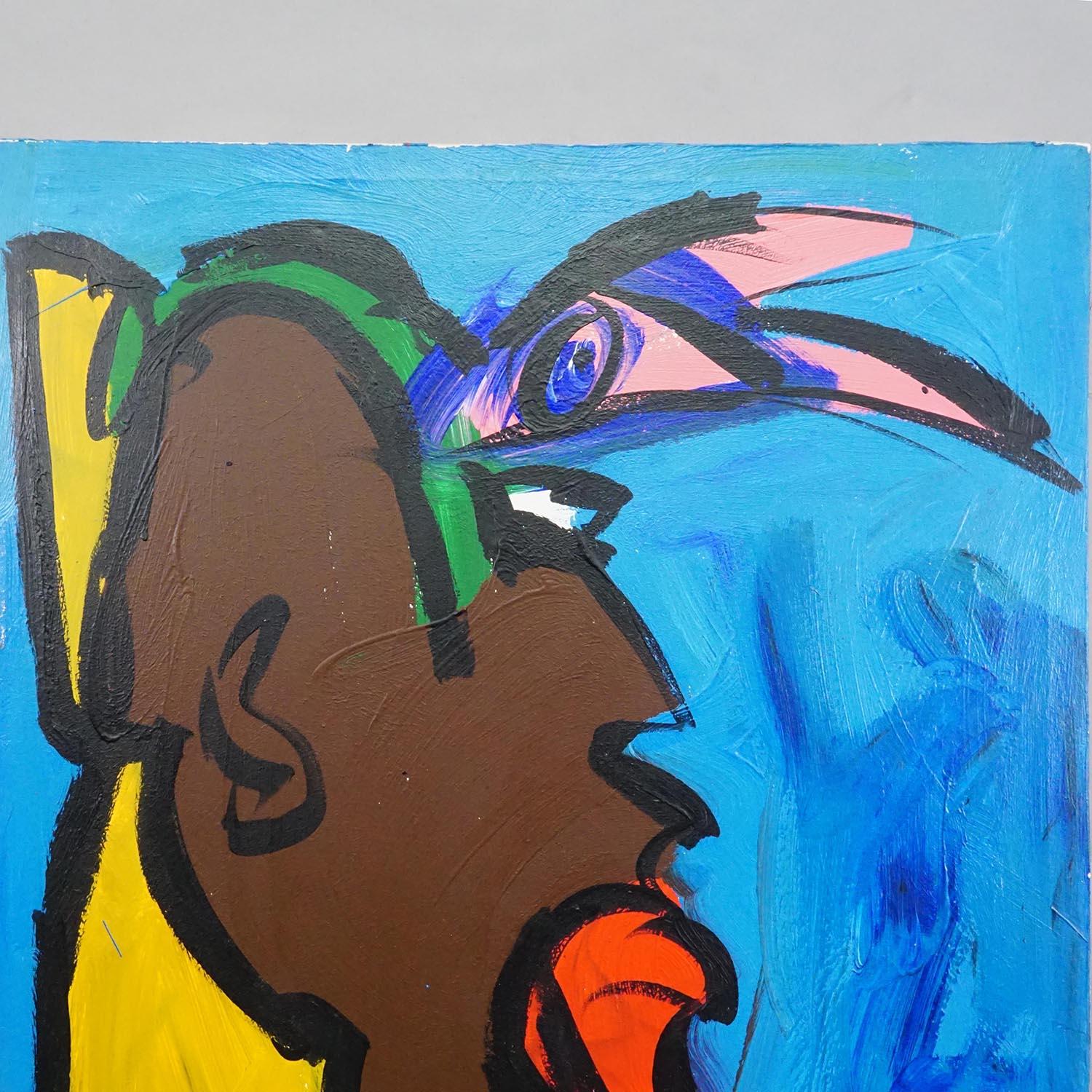 Siglo XX Pintura al óleo abstracta de Peter Robert Keil, Alemania Alemán en venta