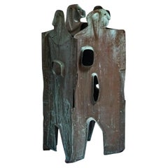 20th Century Abstract Brutalist Copper Sculpture, Circa 1950