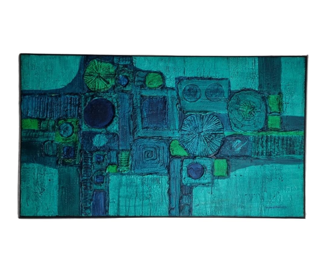 20th Century Abstract / Brutalist Painting by Rowland Fade  For Sale 1