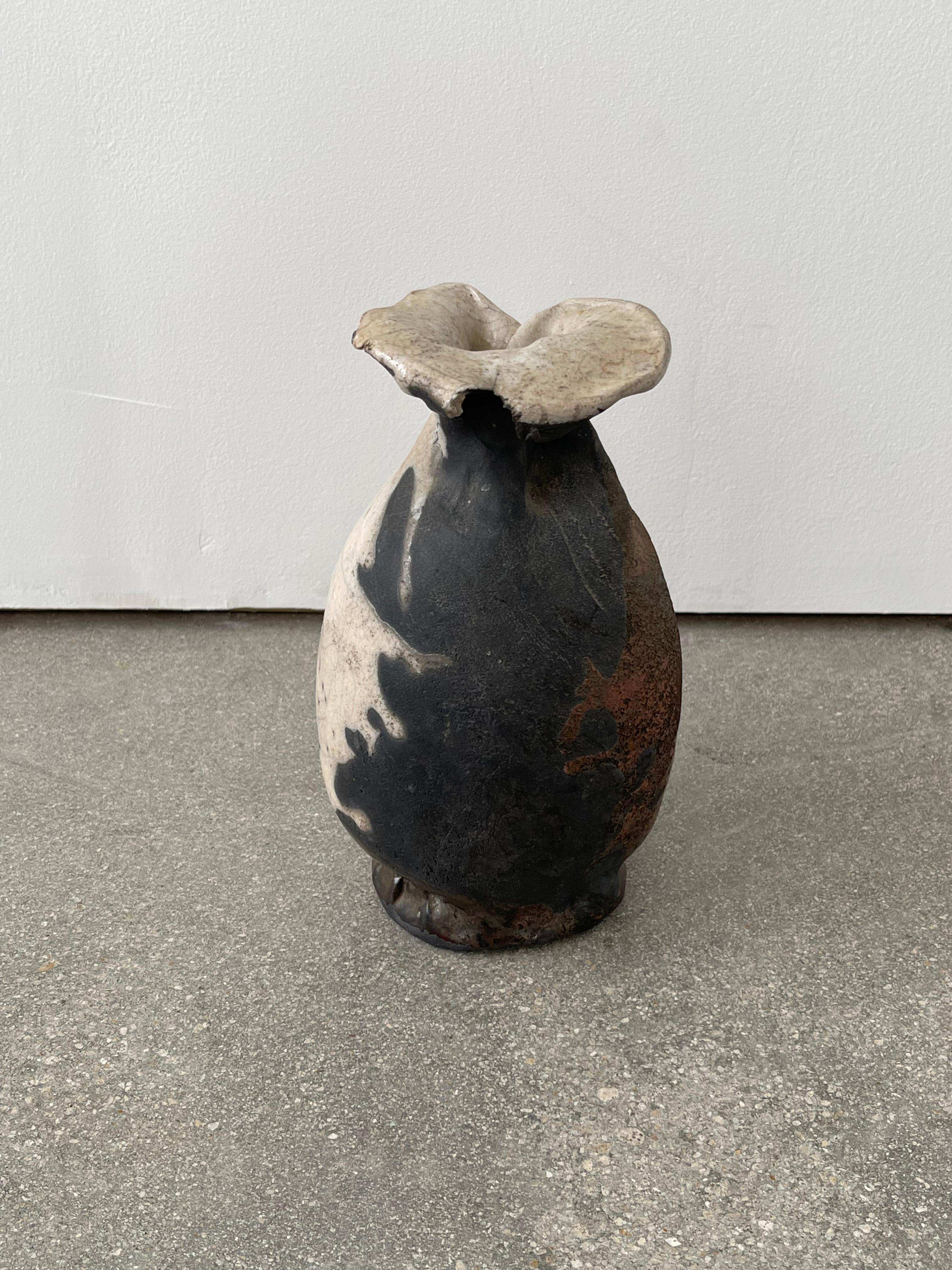 Brutalist 20th Century Abstract Ceramic Vase For Sale