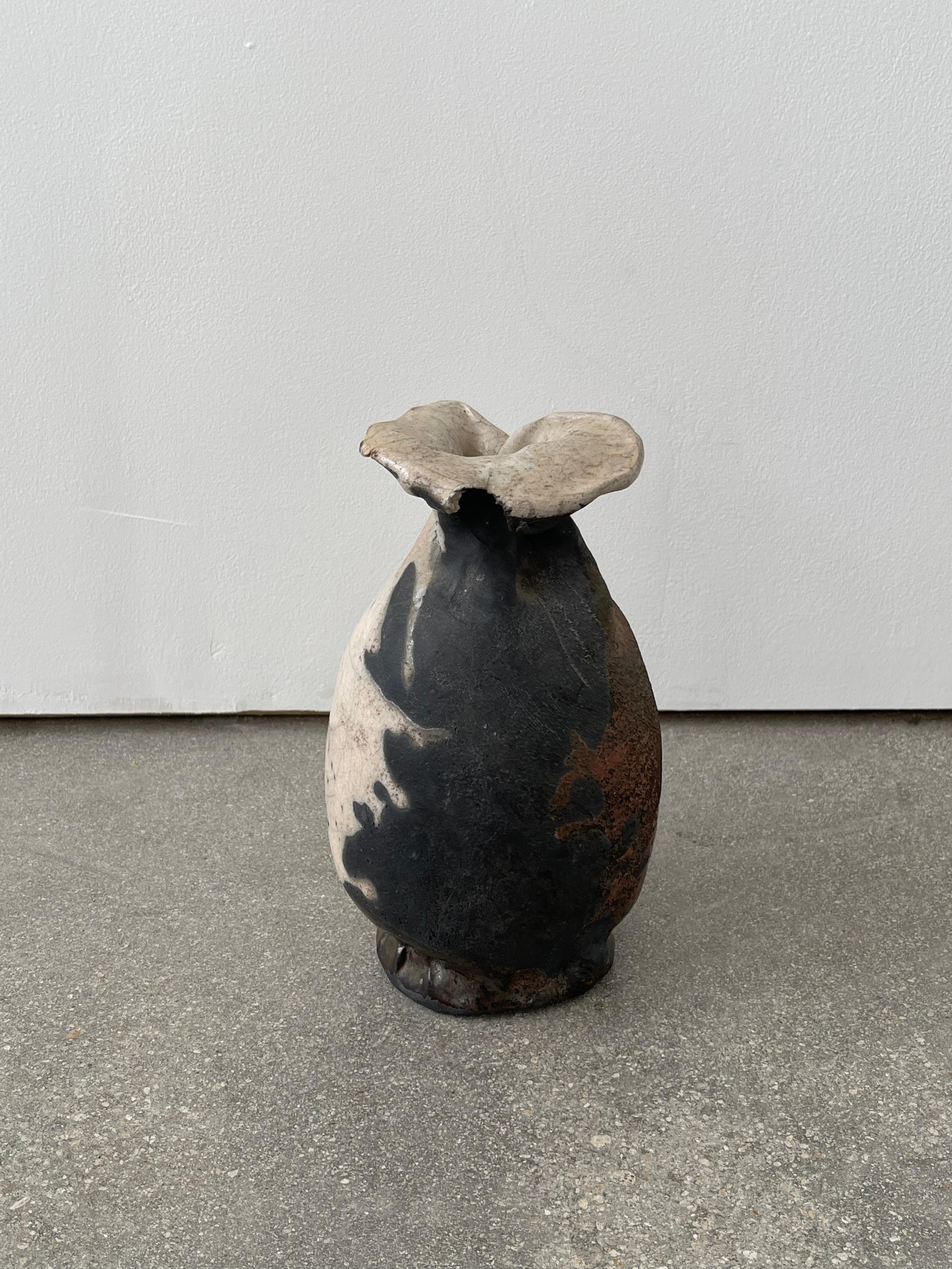 Hand-Crafted 20th Century Abstract Ceramic Vase For Sale