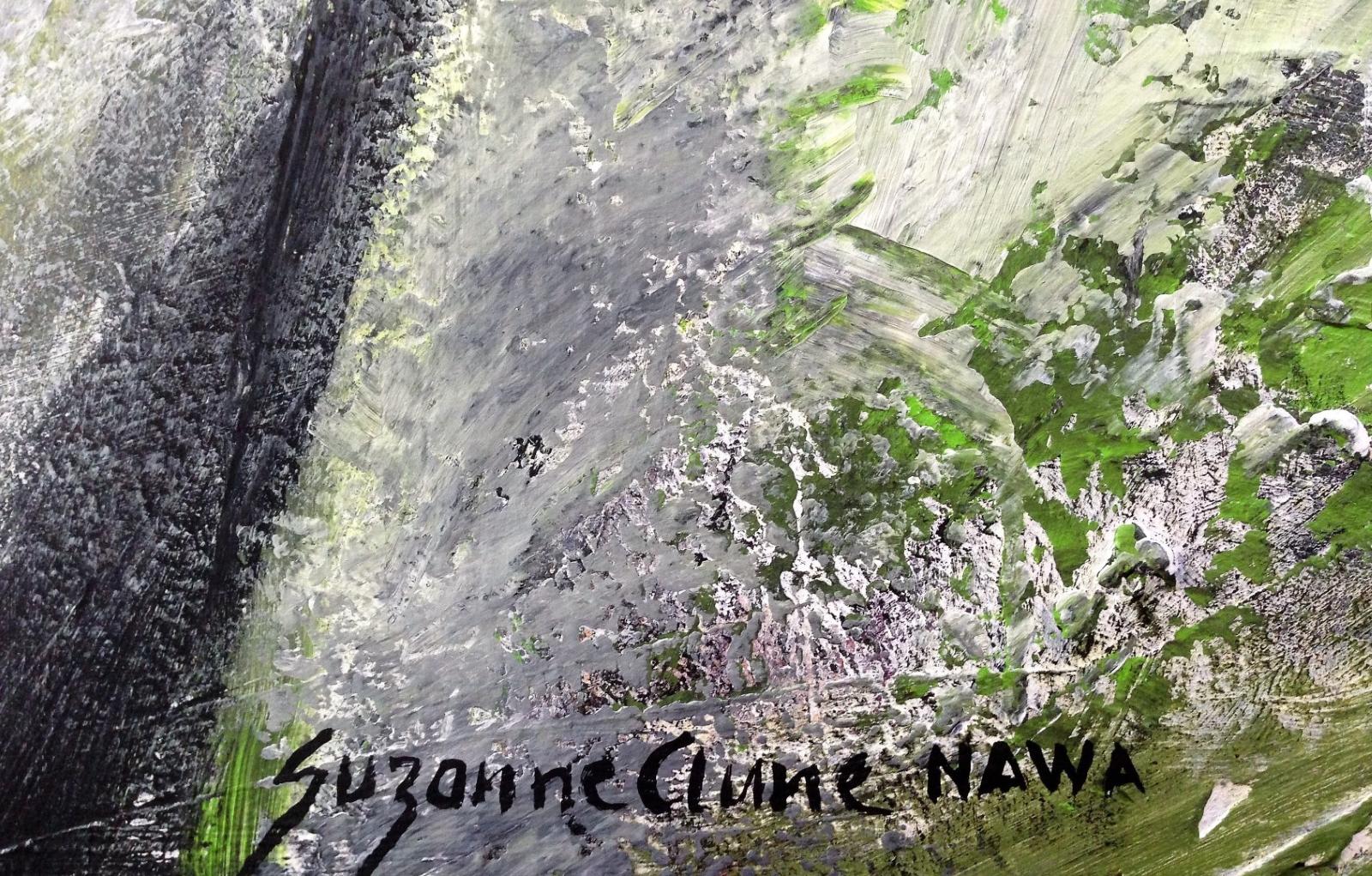 Modern Original Abstract Painting, American Artist, Suzanne Clune For Sale