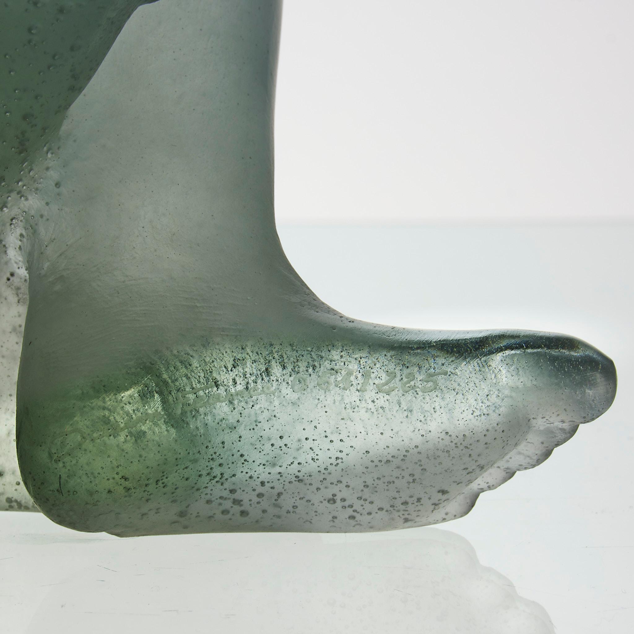 Pate de Verre abstraite du 20ème siècle 