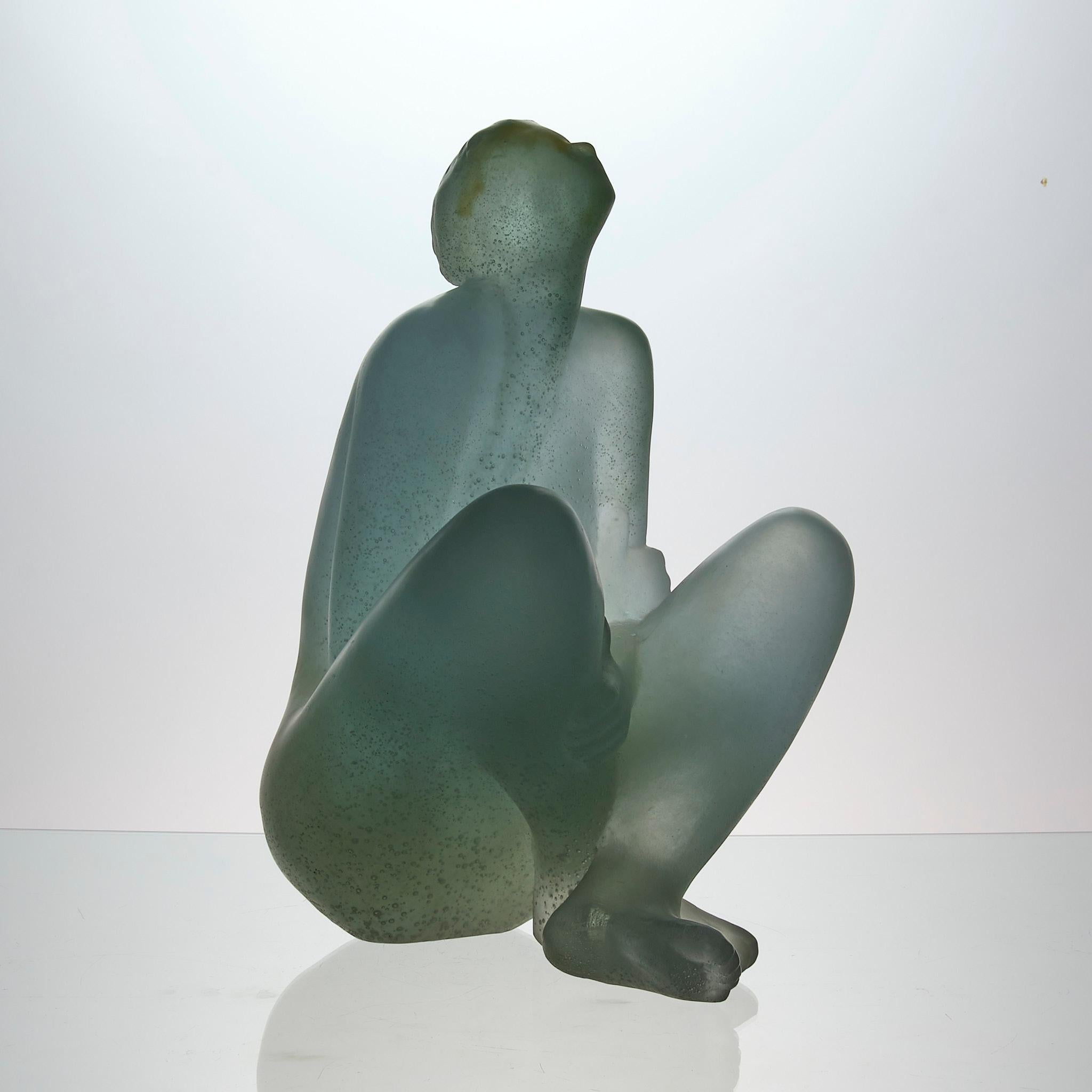 Art déco Pate de Verre abstraite du 20ème siècle 