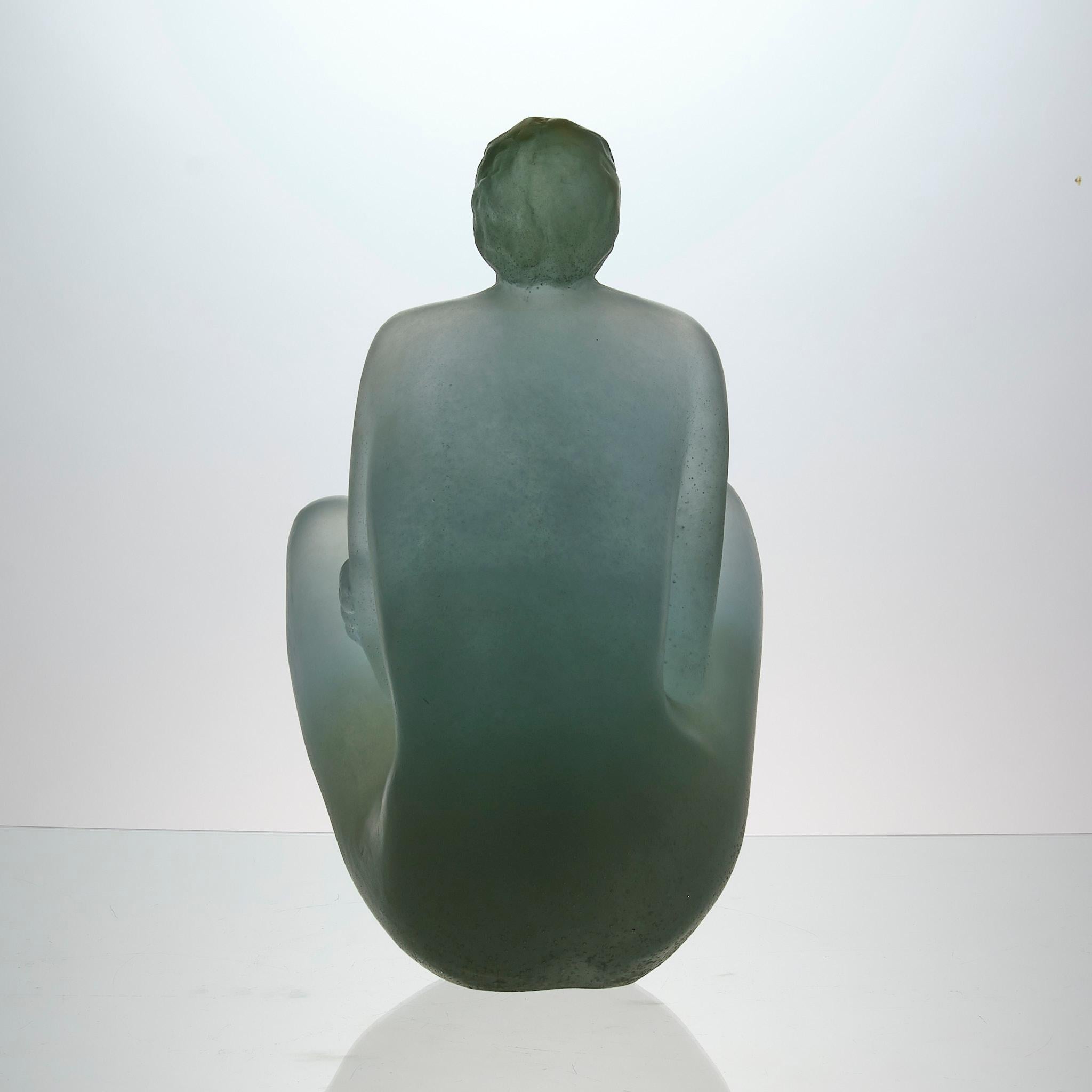 Pate de Verre abstraite du 20ème siècle 