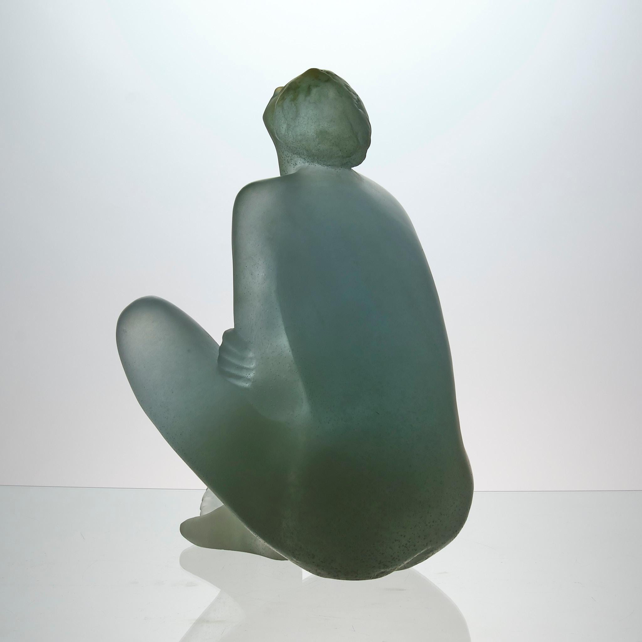 20ième siècle Pate de Verre abstraite du 20ème siècle 