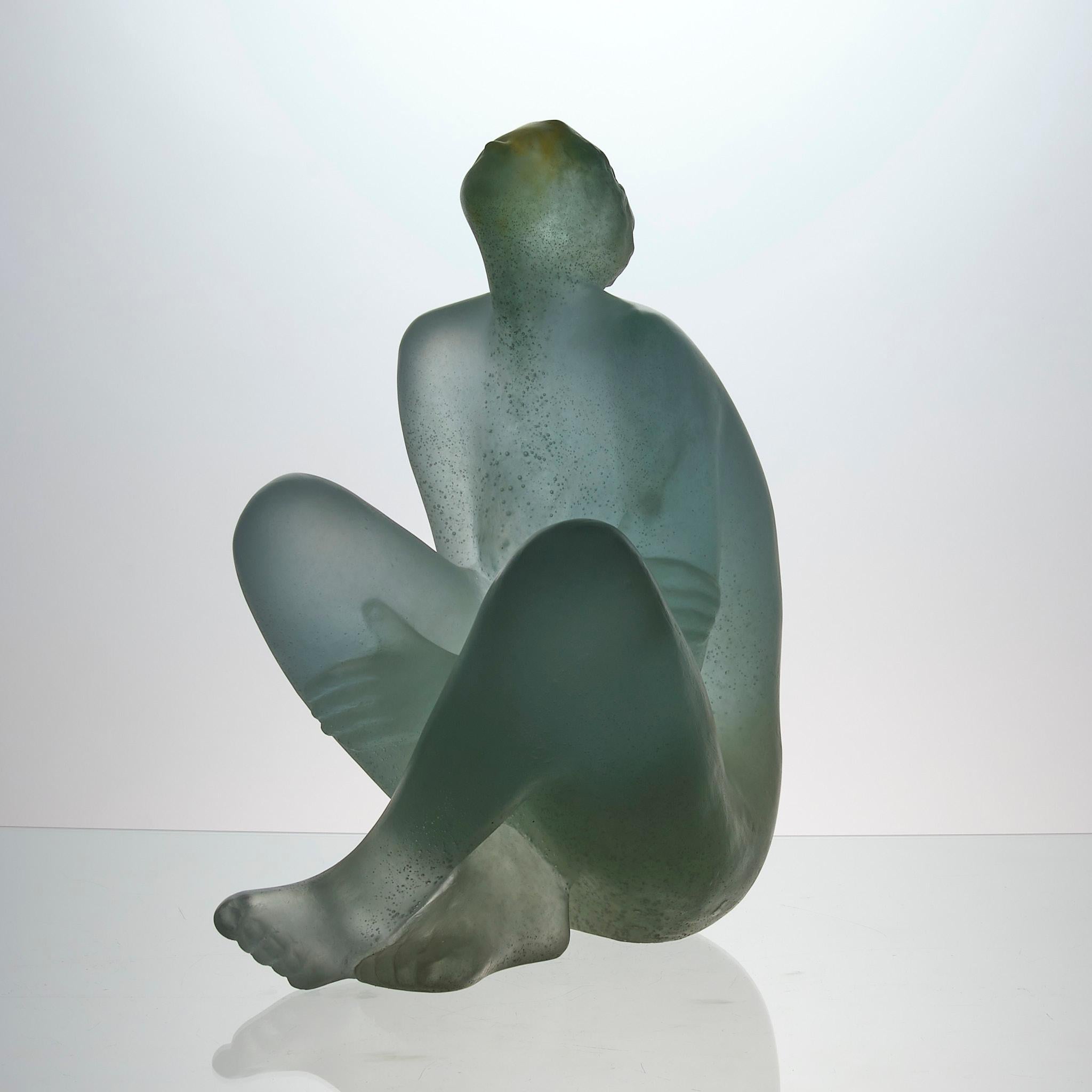 Pate de Verre abstraite du 20ème siècle 