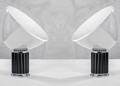 20th Century Achille and Pier Giacomo Castiglioni Twin Table Lamps Taccia x Flos