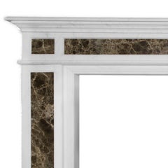 20th Century Georgian Style Marble Fireplace Mantelpiece
