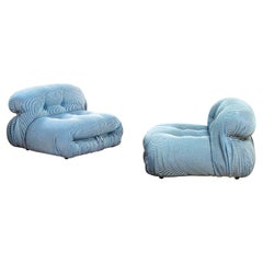 siglo XX Afra & Tobia Scarpa Para Cassina pareja de Sillones Mod. SORIANA