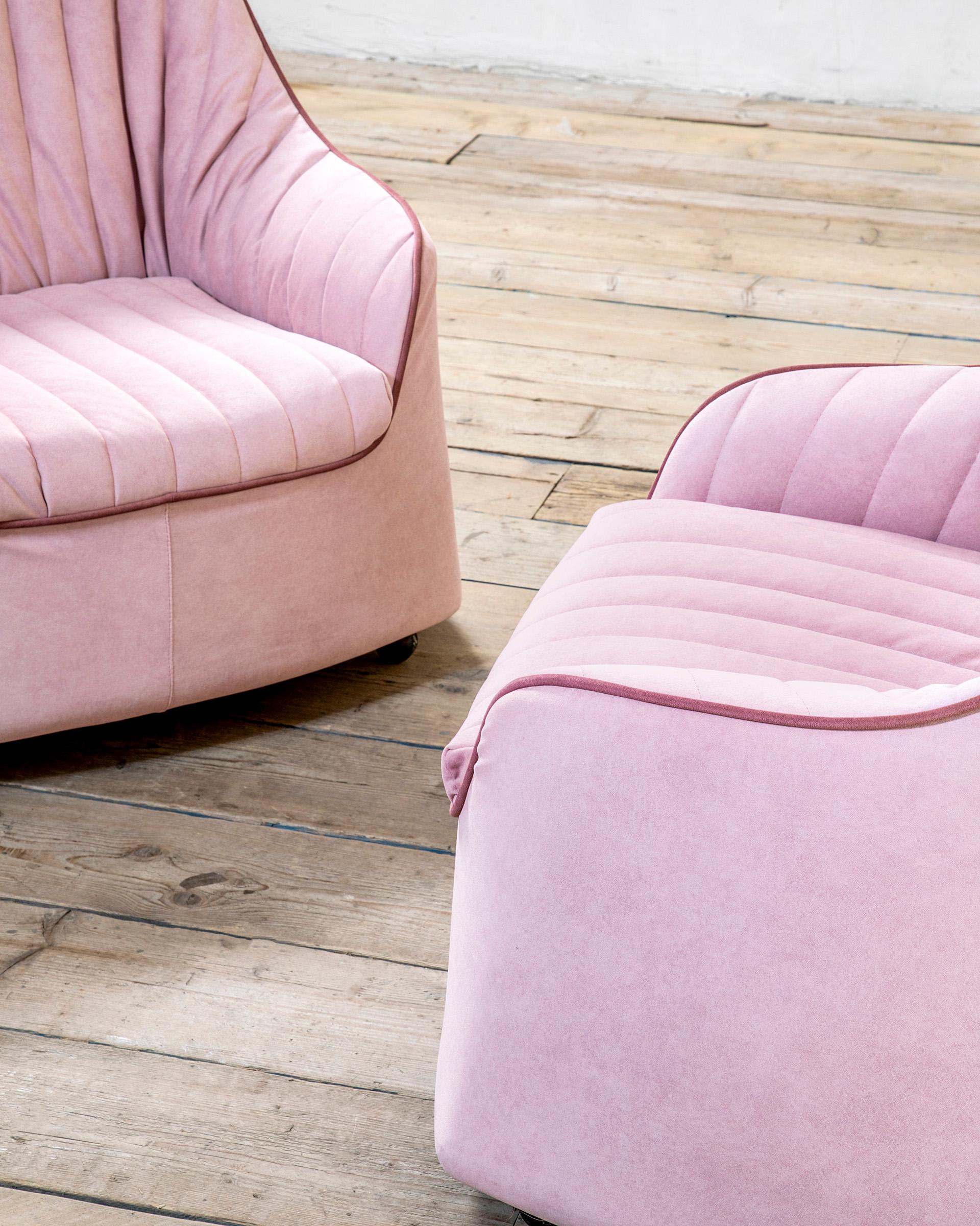 Mid-Century Modern 20e siècle, Afra & Tobia Scarpa Paire de fauteuils mod. Ciprea pour Cassina en vente