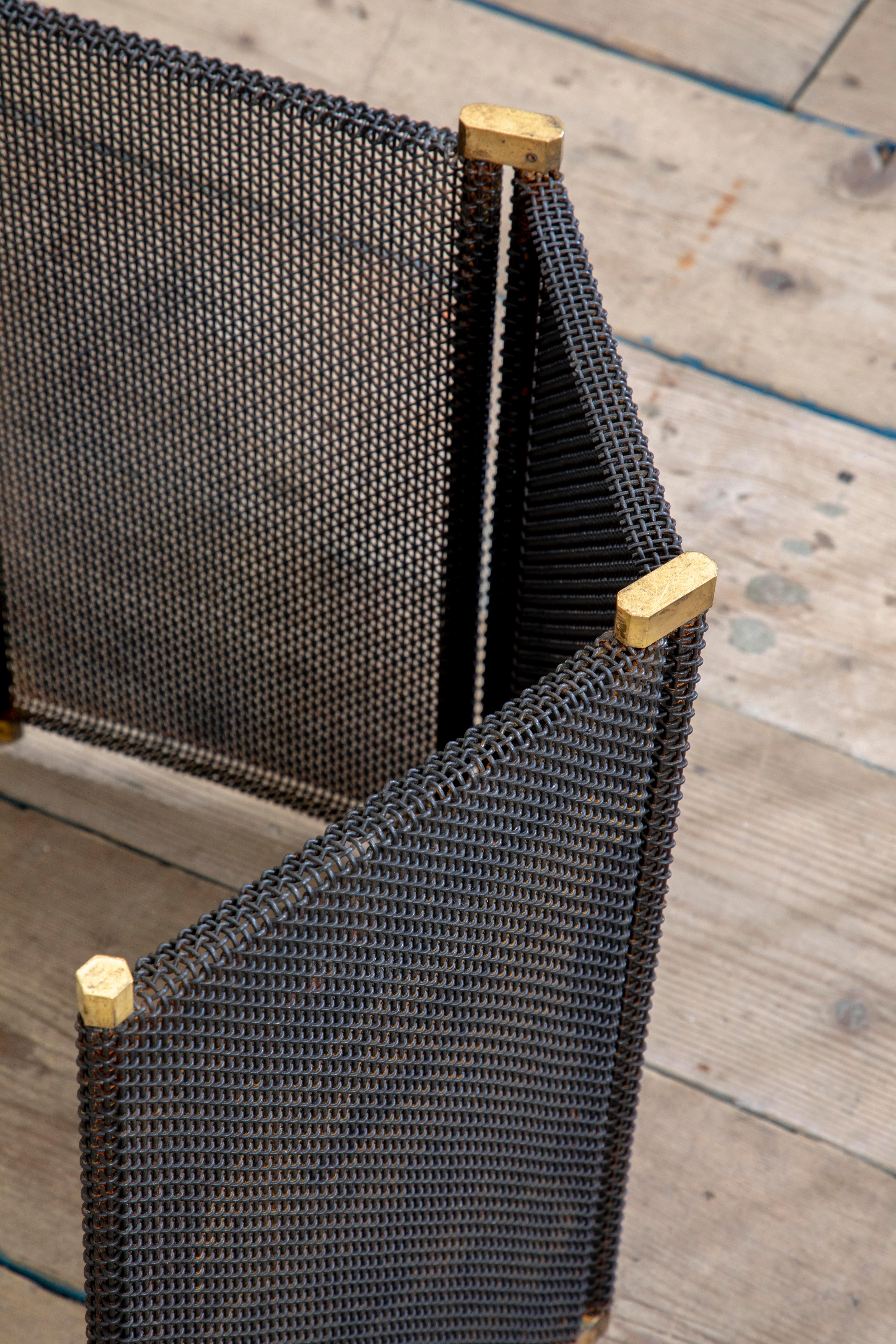 20th Century, Afra & Tobia Scarpa Set of fireplace Accessories in vendita 4