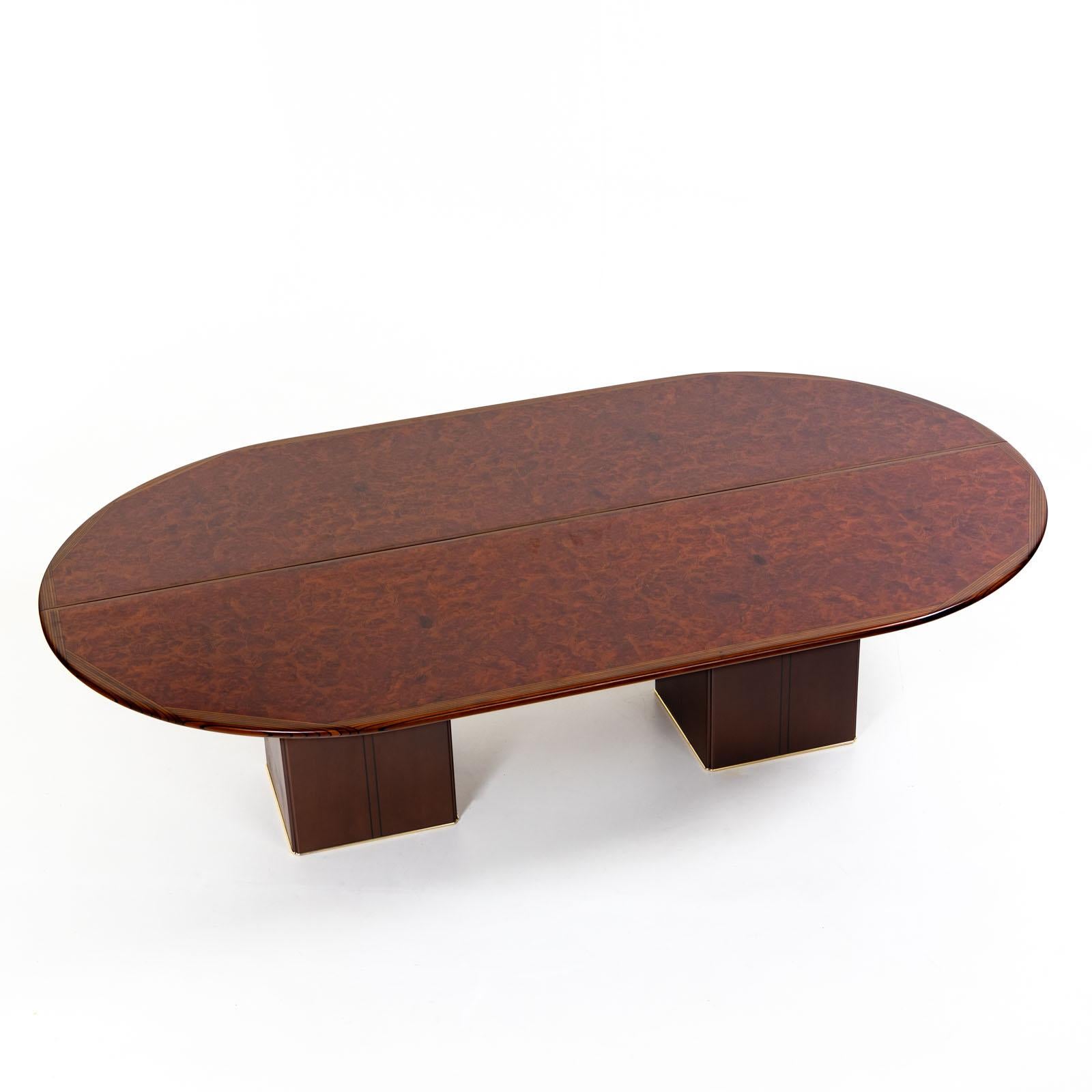 italien Table de salle à manger africaine du 20e siècle par Afra & Tobia Scarpa pour Maxalto, Italie en vente