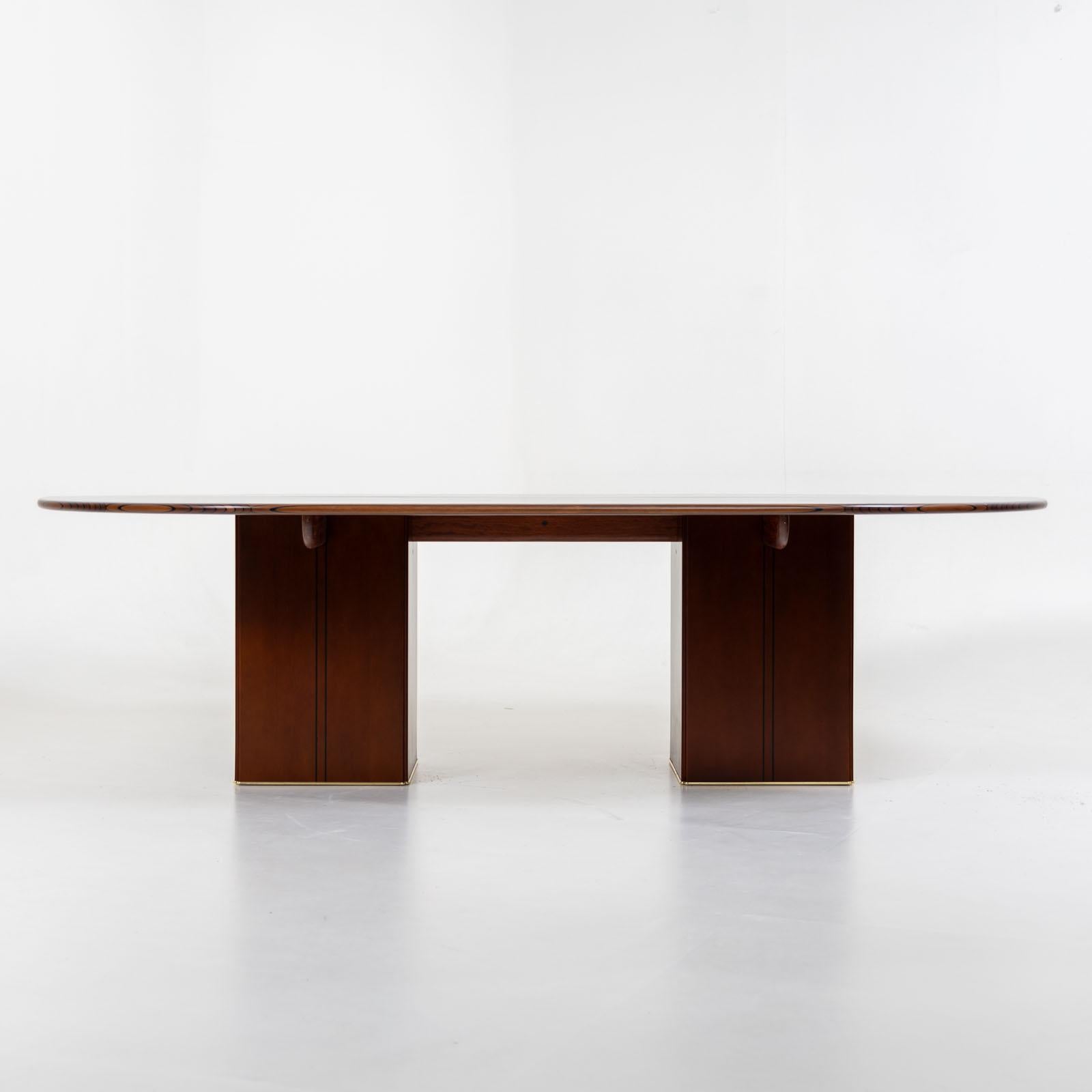 20ième siècle Table de salle à manger africaine du 20e siècle par Afra & Tobia Scarpa pour Maxalto, Italie en vente
