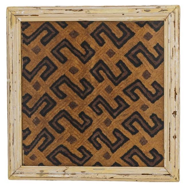 20th Century African Artwork with Wooden Frame For Sale