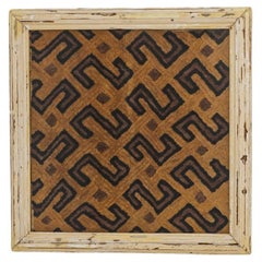 20th Century African Artwork with Wooden Frame