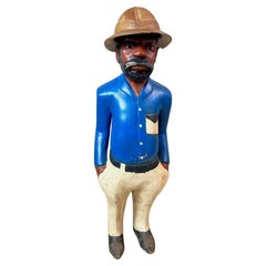 Statua africana coloniale in legno del XX secolo, anni '50