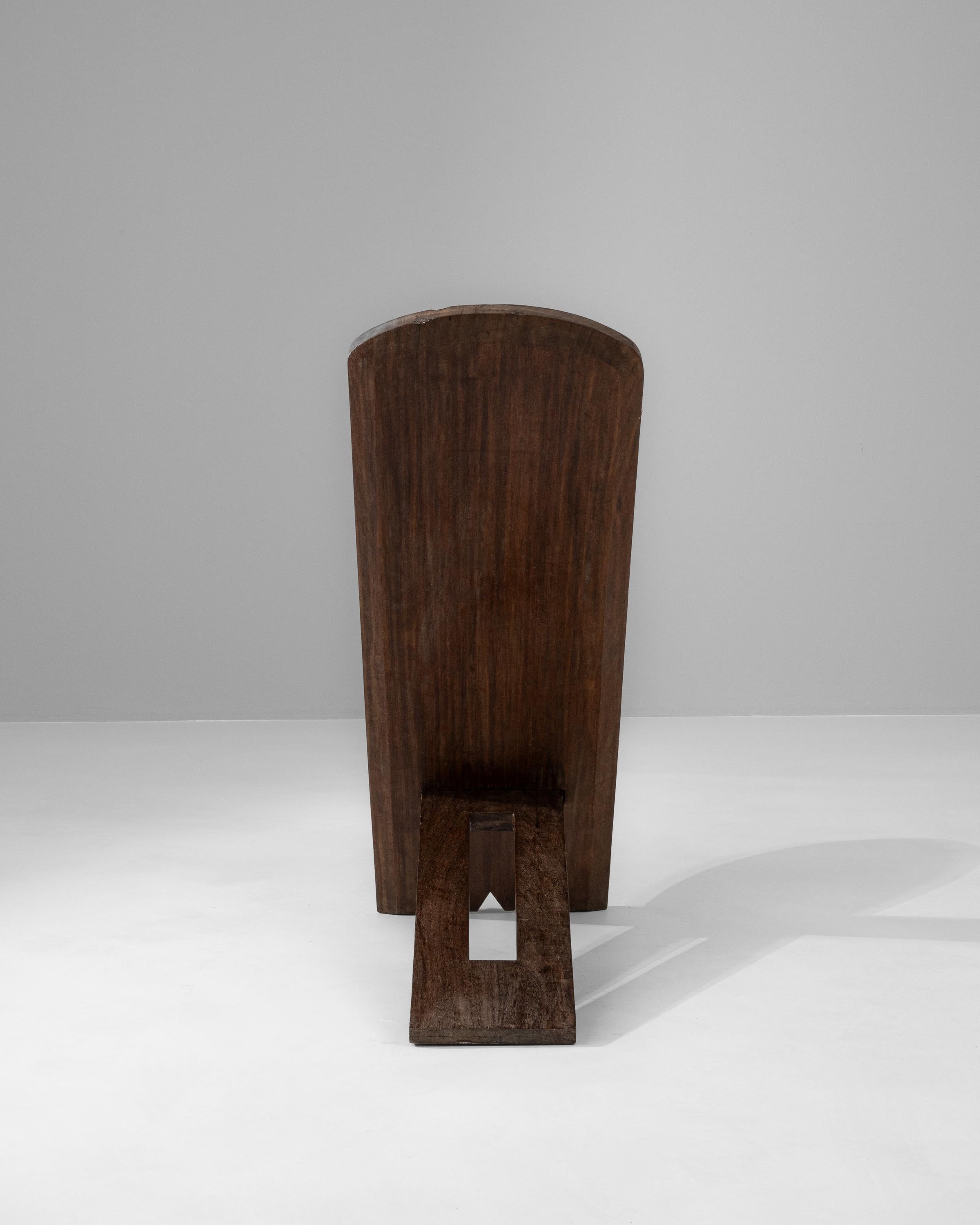 20th Century African Wooden Chair In Good Condition In High Point, NC
