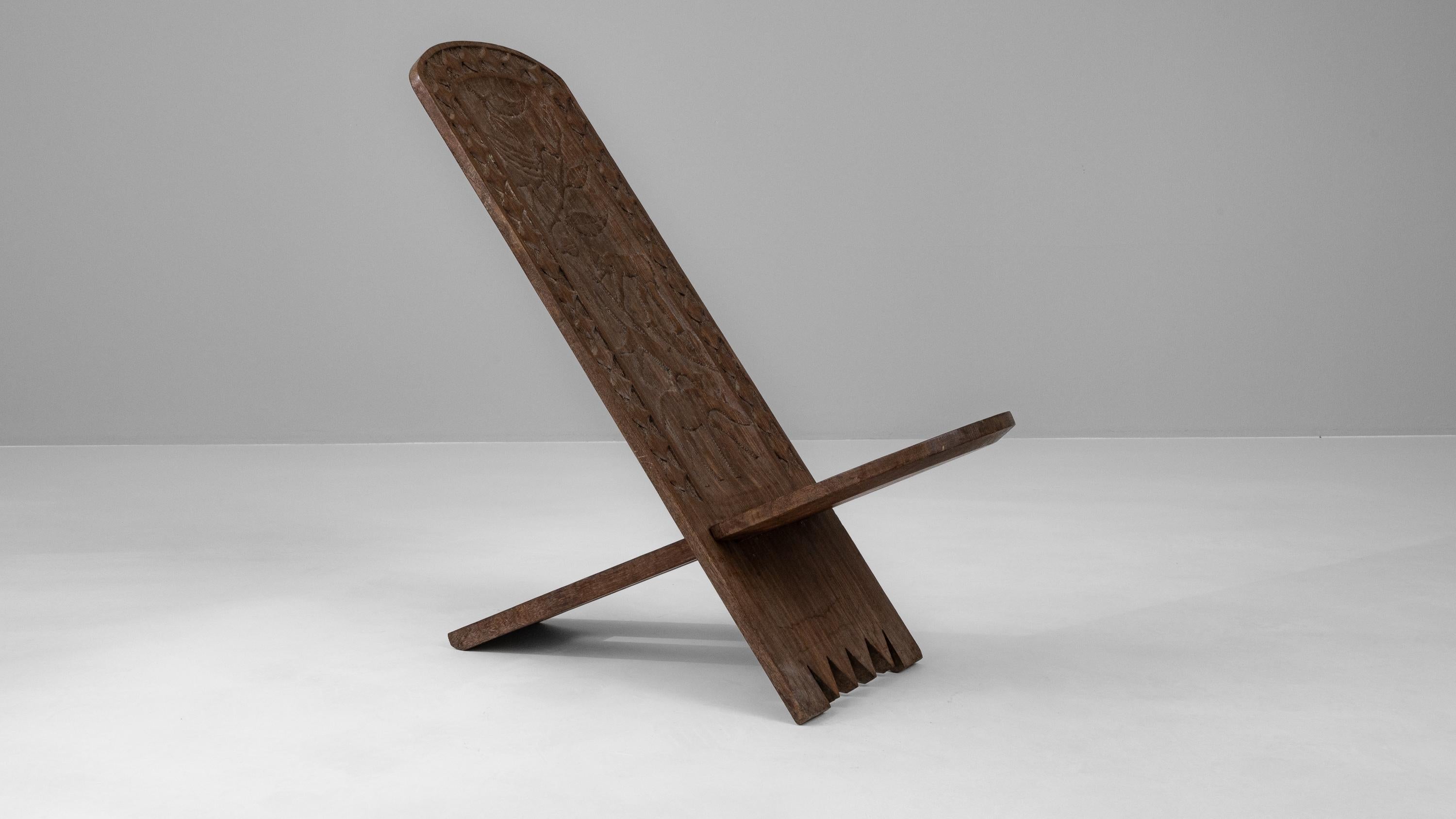 20th Century African Wooden Chair For Sale 4