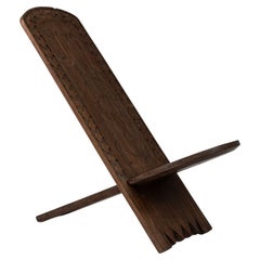 Chaise africaine en bois du 20e siècle